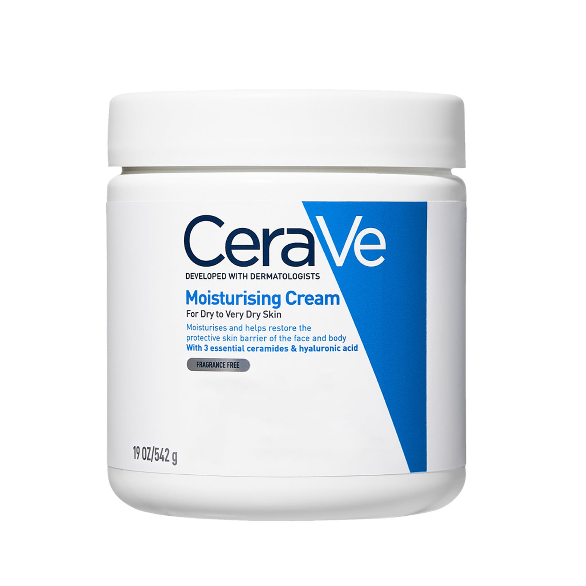 CeraVe Moisturising Cream for Face & Body with 3 Essential Ceramides & Hyaluronic Acid