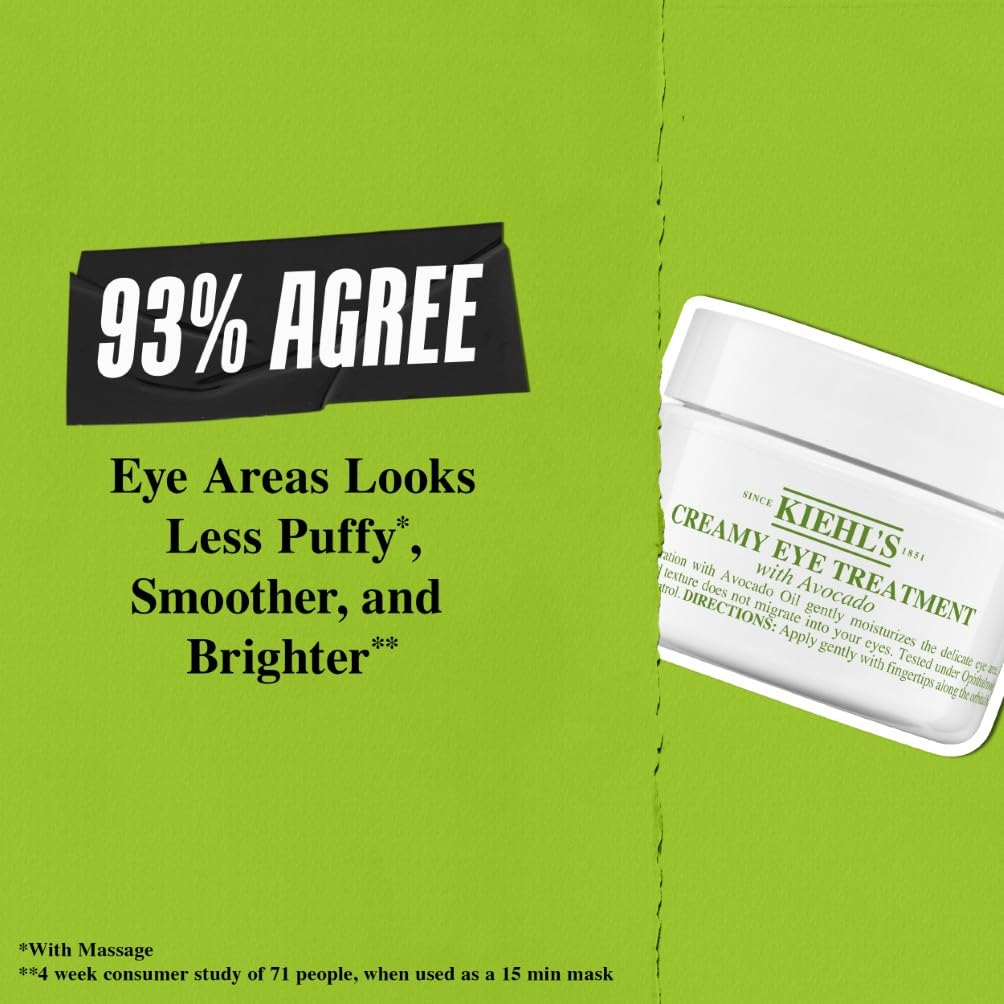 Kiehl's Creamy Eye Treatment with Avocado for Rich Hydration and Revitalization 3