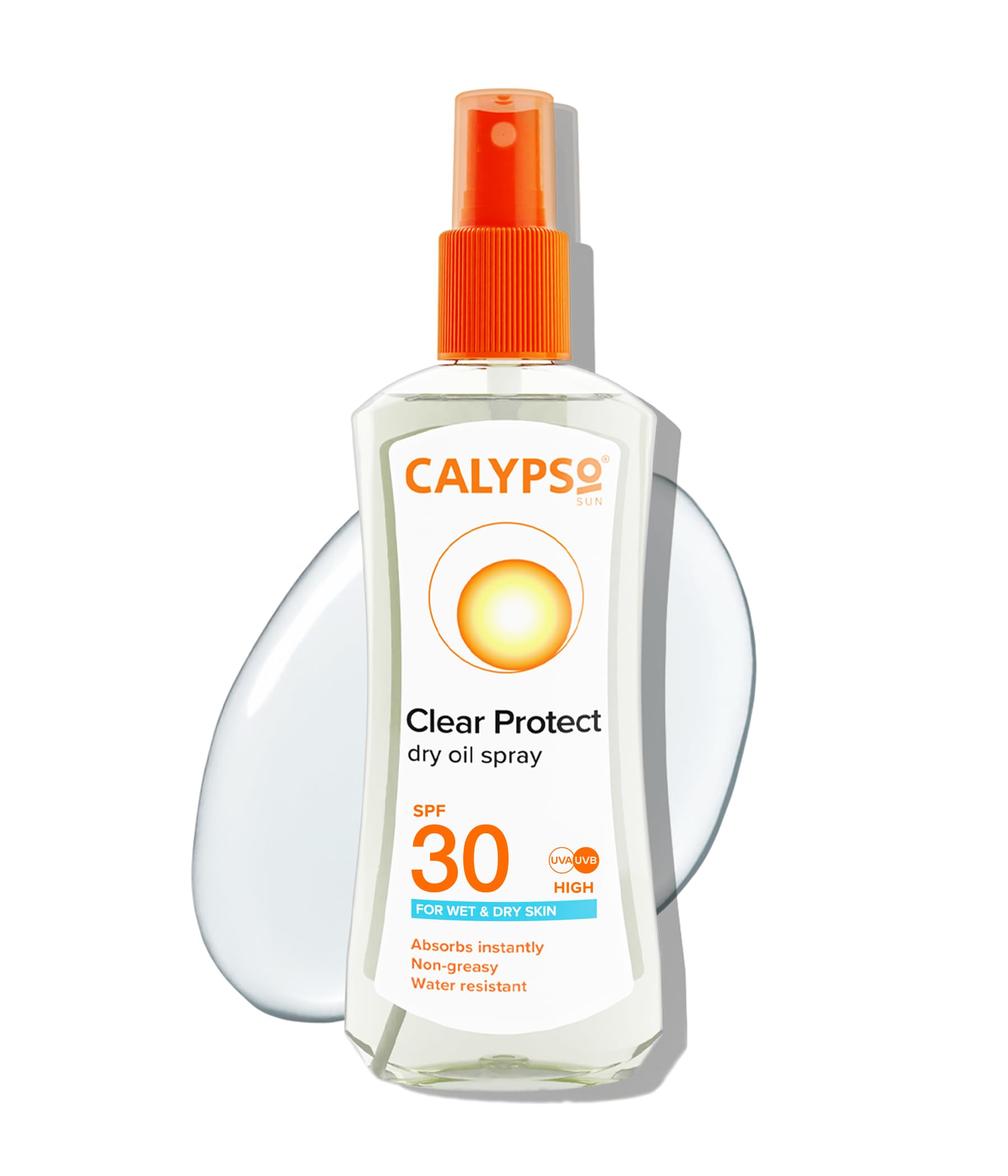 Calypso Dry Oil Sun Protection Spray SPF 30 for Wet or Dry Skin, 200 ml
