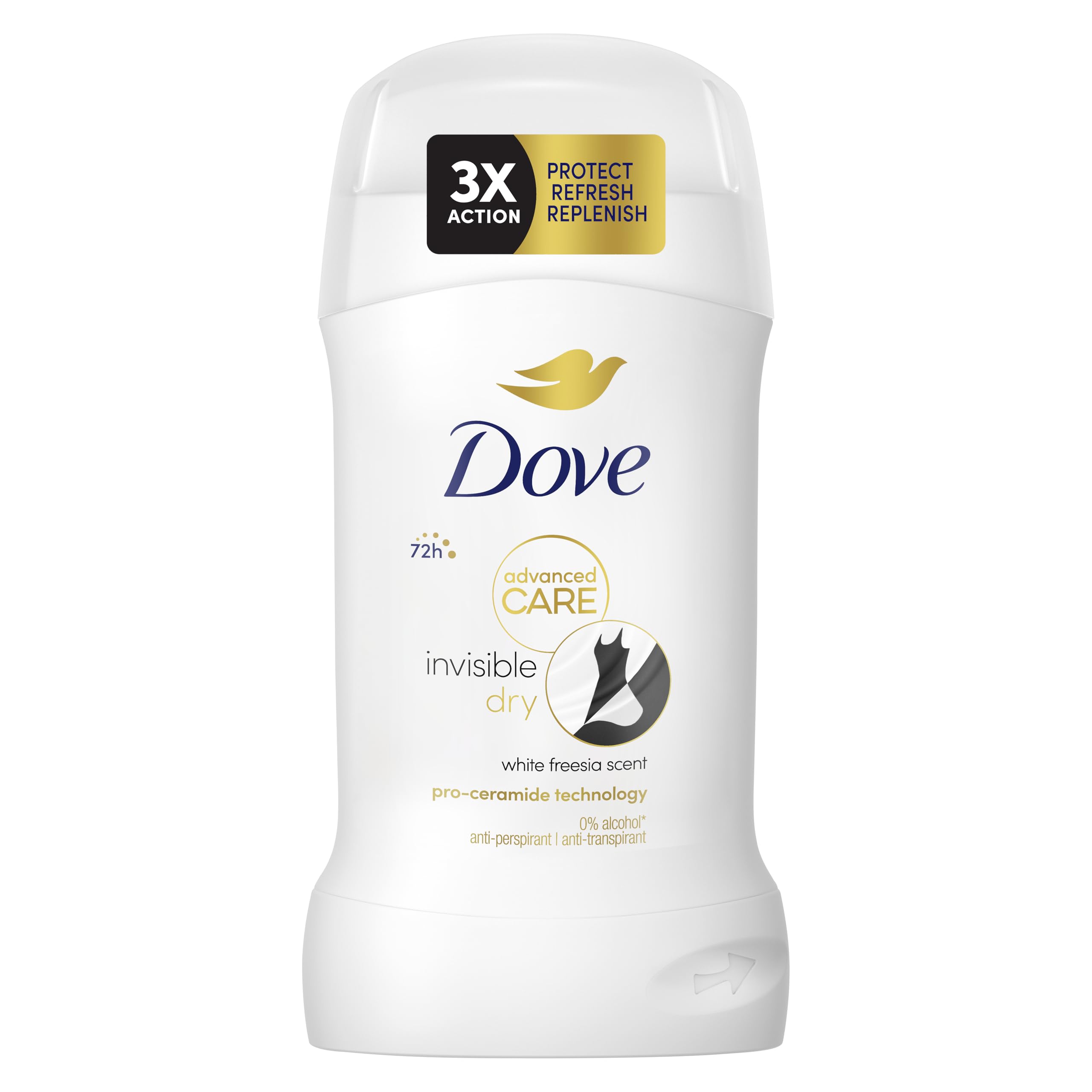 Dove Advanced Care Invisible Dry Antiperspirant Deodorant Stick with White Freesia Scent