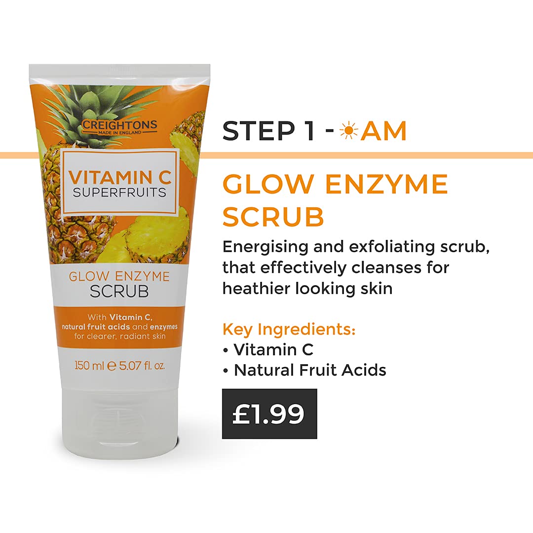 Creightons Vitamin C Superfruits Glow Enzympeeling (150 ml) - Ein belebendes Peeling 5