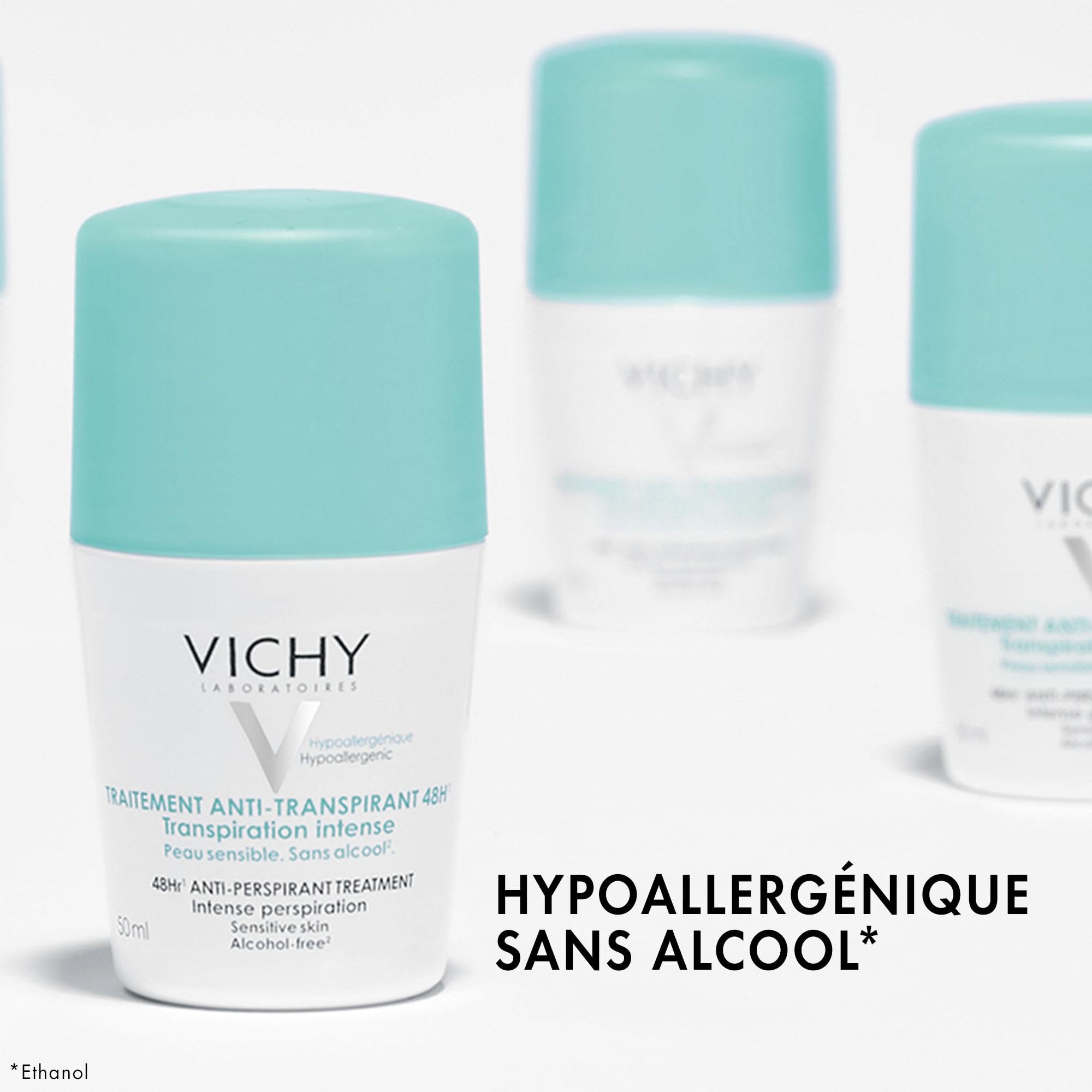 Vichy 48 Hour 'No-Trace' Anti-Perspirant Deodorant Roll On 50ml with Fresh Scent 4