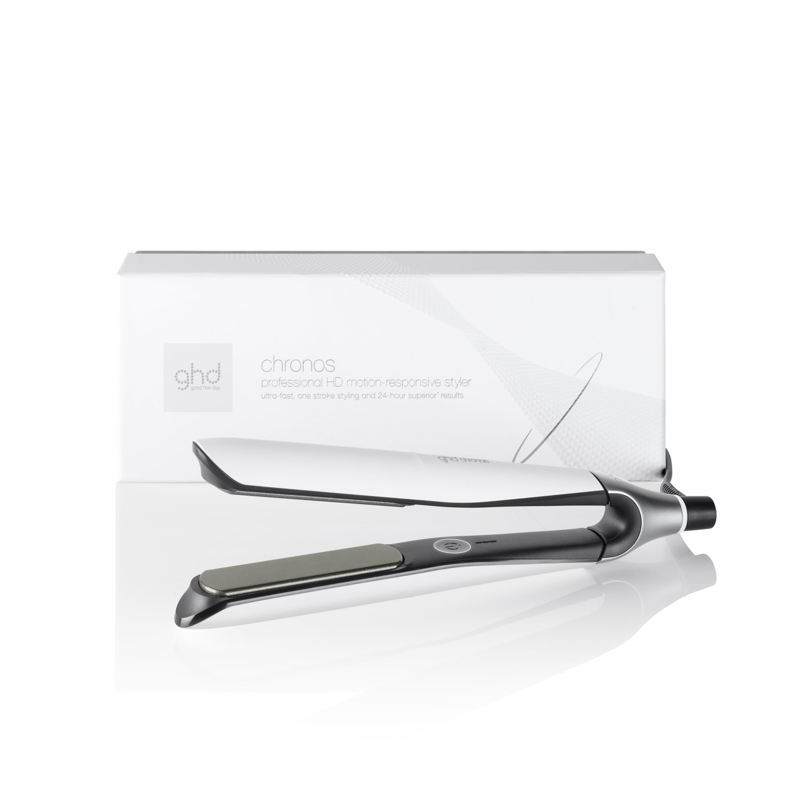 ghd Chronos Professional Styler, White: One Stroke High-Definition Results Lasting 24hrs