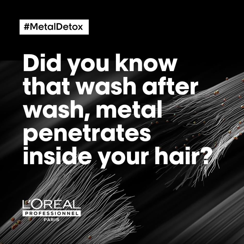 L’Oréal Professionnel Metal Detox Shampoo 100ml - Sulphate-Free, Vegan Travel Size for Colour Fade & Breakage Prevention 6