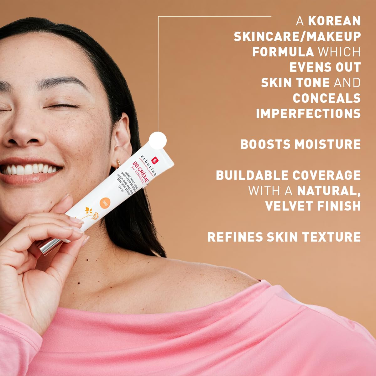 Erborian BB Cream With Ginseng SPF 20 - Clair - 5-in-1 Korean Complexion Cream 15 ml 4