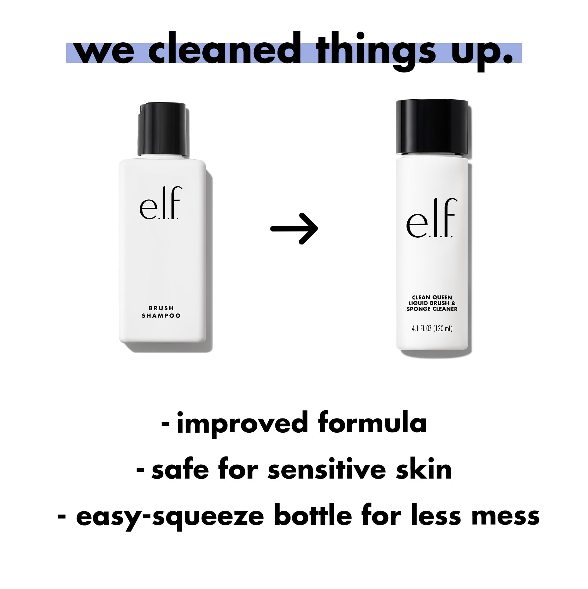 e.l.f. Clean Queen Liquid Brush & Sponge Cleaner Foaming Gel Makeup Tool Cleanser 3