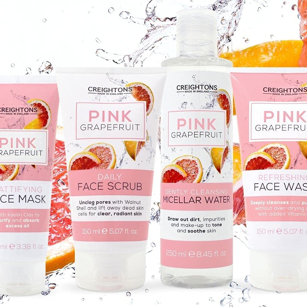 Creightons Pink Grapefruit Daily Face Scrub (150ml) - Befreit die Poren mit Walnuss 7