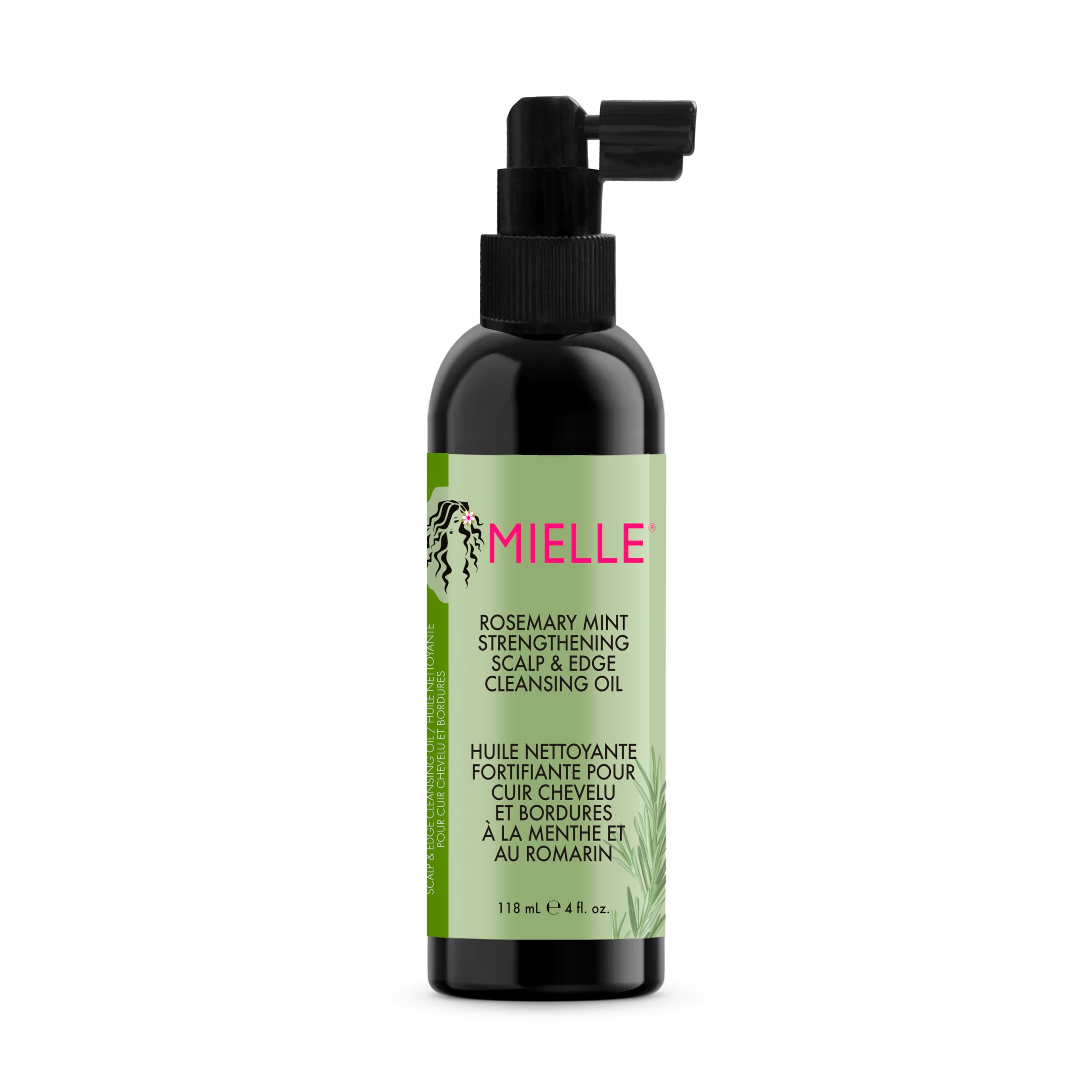 Mielle Rosemary & Mint Scalp & Edge Cleansing Hair Oil for Product Build Up, 118 ml