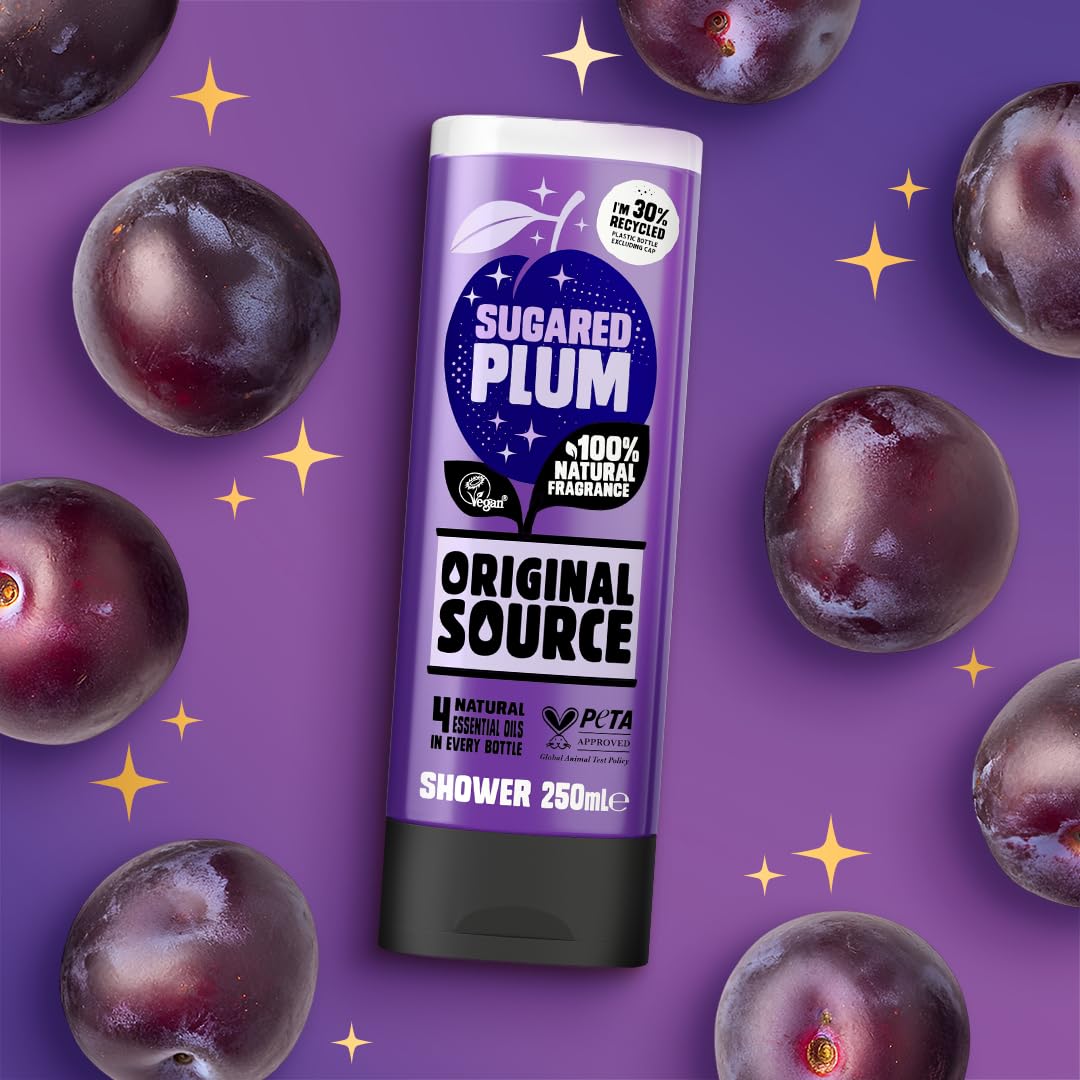 Original Source Sugared Plum Duschgel Multipack (6 x 250 ml) – Vegan &amp; Parabenfrei 4