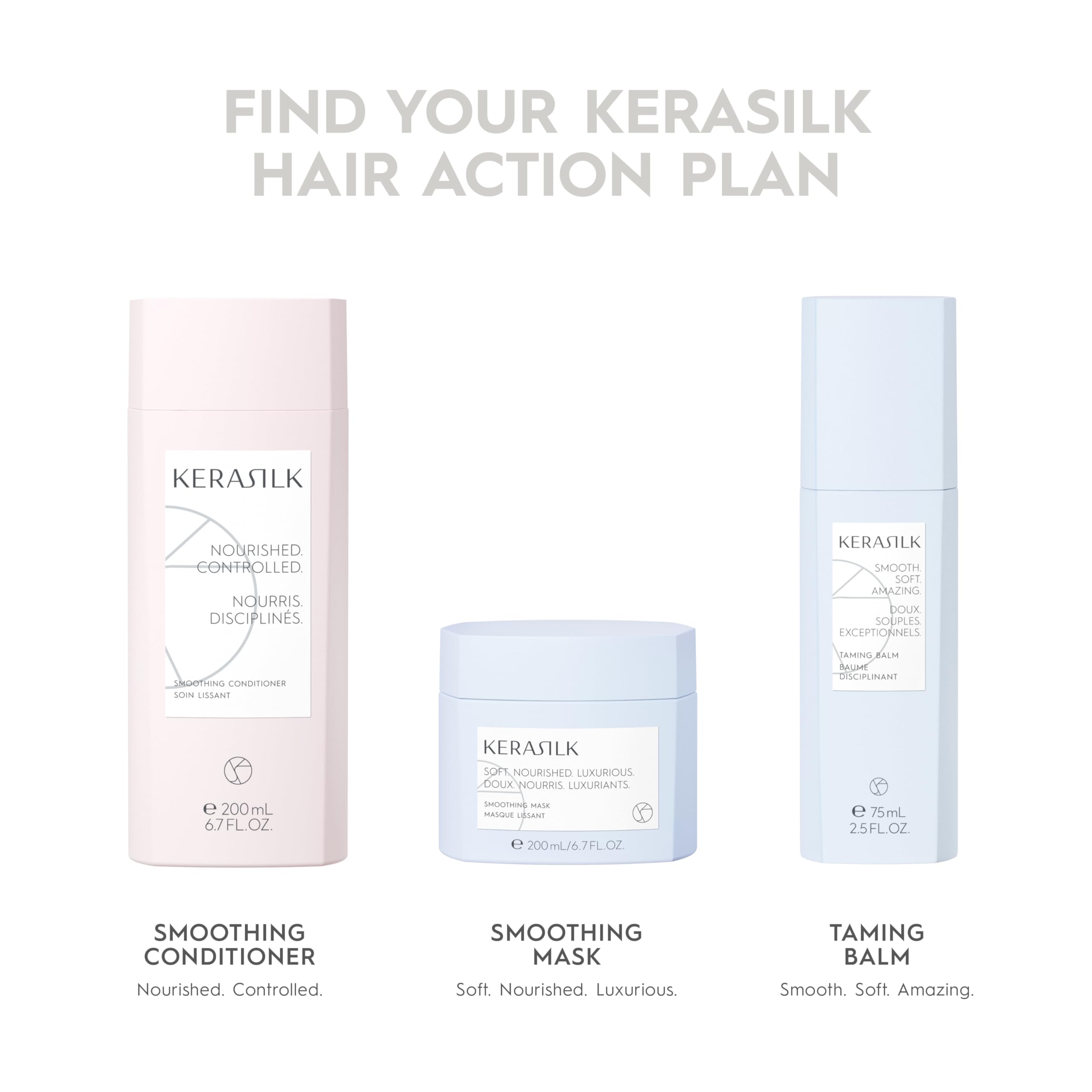 Kerasilk Glättungsspülung für krauses Haar, vegane Formel, 200 ml mit Sheabutter 9