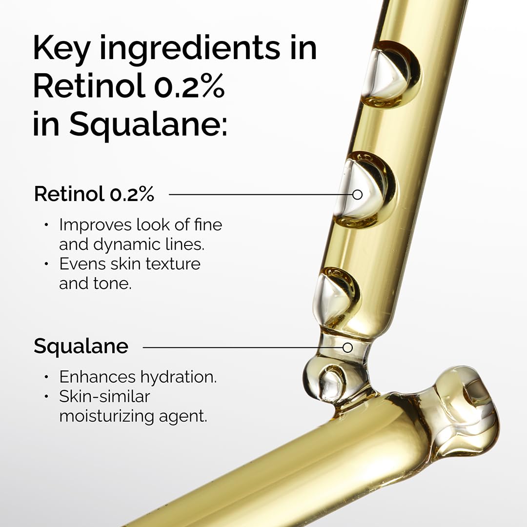 The Ordinary Retinol 0.2% in Squalane Gentle Retinol Serum for the Face