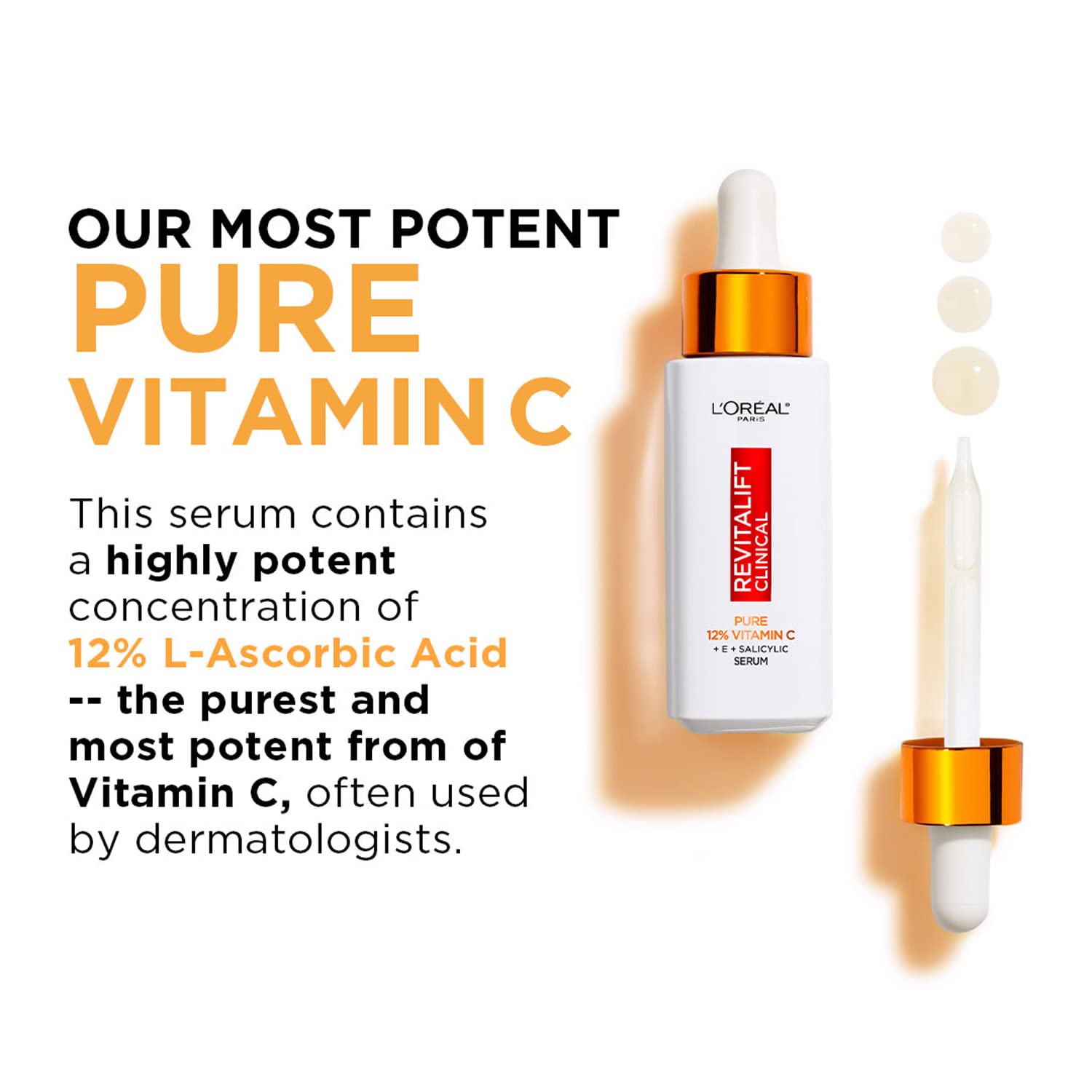 L'Oréal Paris Revitalift Clinical 12% Pure Vitamin C Brightening Serum with Salicylic Acid