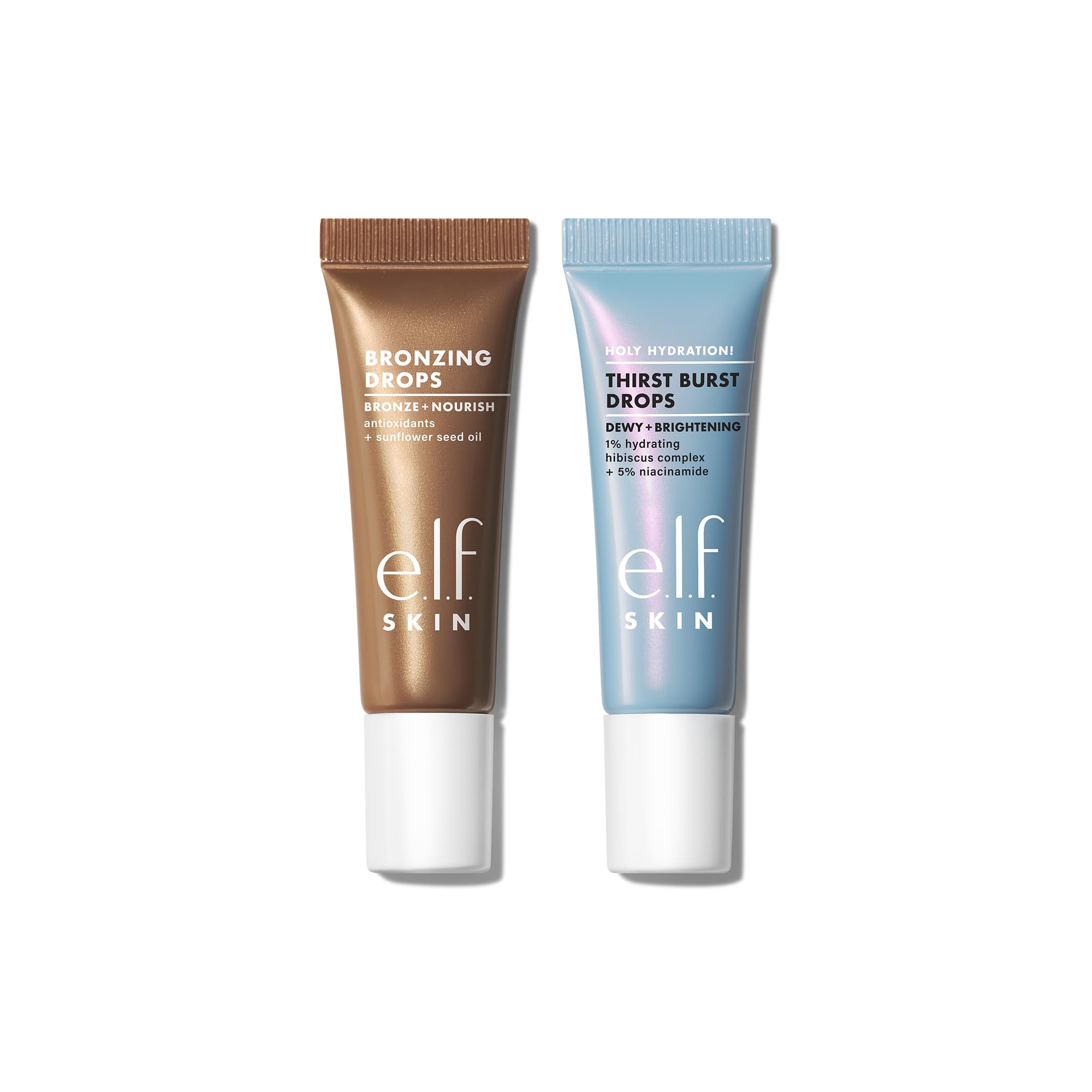 e.l.f. The Hottest Drops Duo: Holy Hydration Thirst Burst & Bronzing Drops Travel Set 4