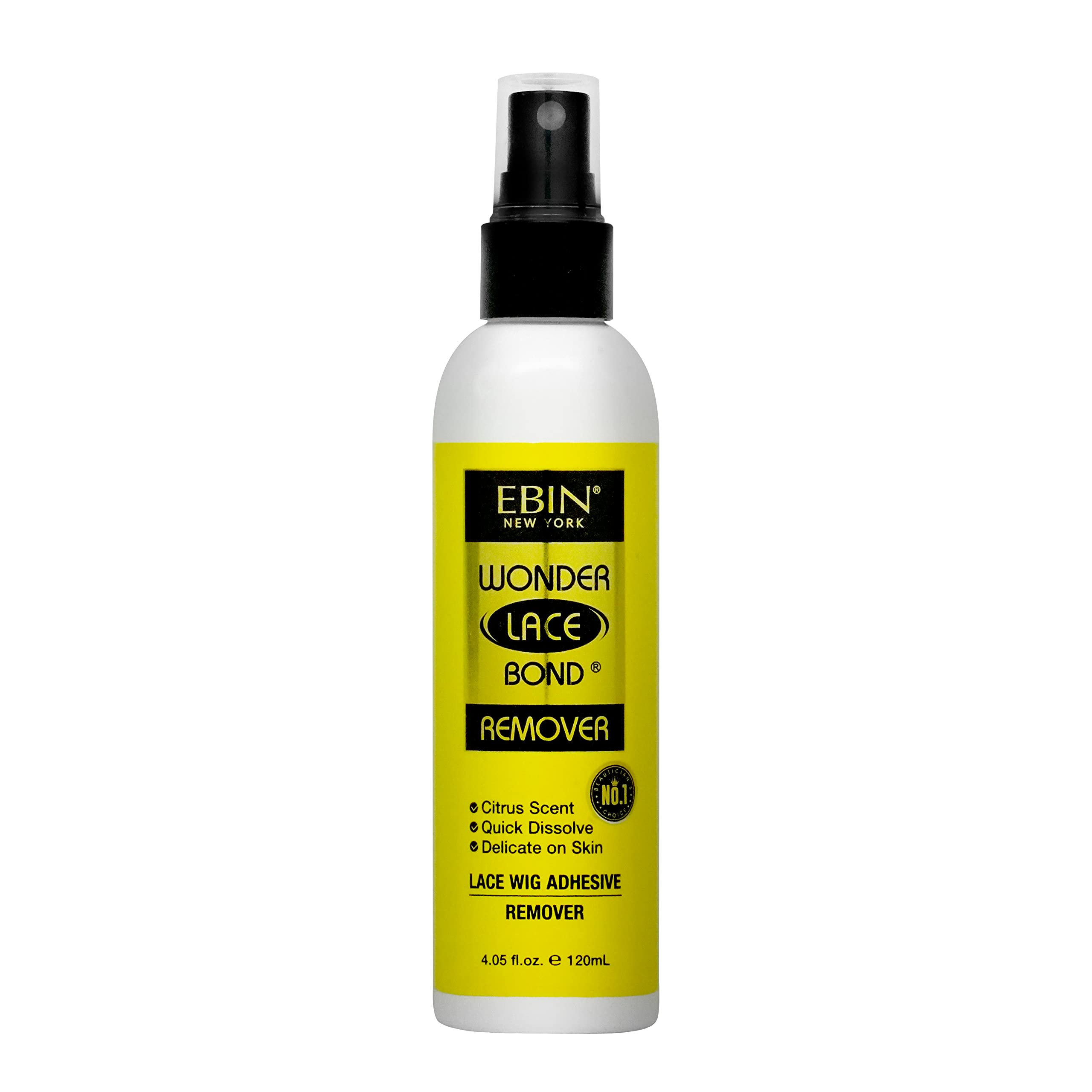 EBIN NEW YORK Wonder Lace Wig Adhesive Remover Spray - Fast-Acting, Gentle, 120ml