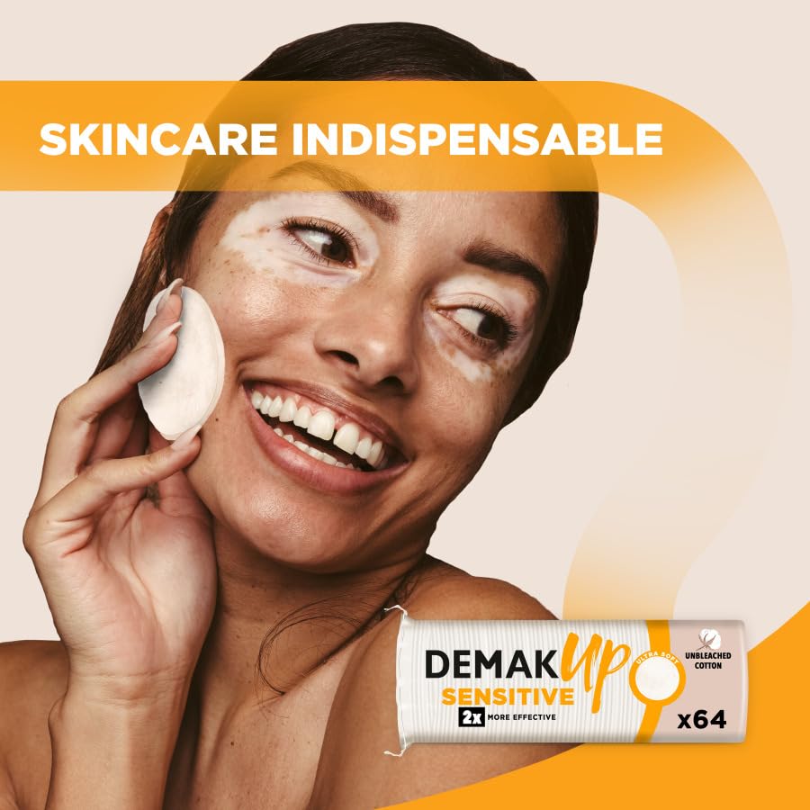 Demak'Up Sensitive Round Cotton Pads for Make-up Remover - Face and Eyes - 320 Count 5