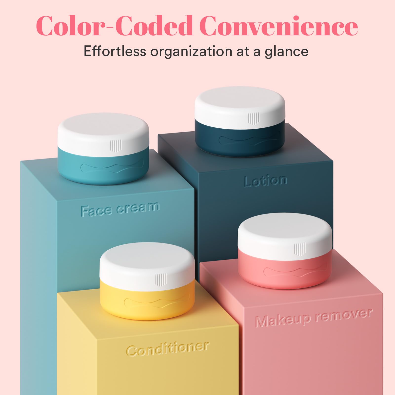 Euqvunn 40ml Silicone Travel Containers for Toiletries with Leak-Resistant Lids 7