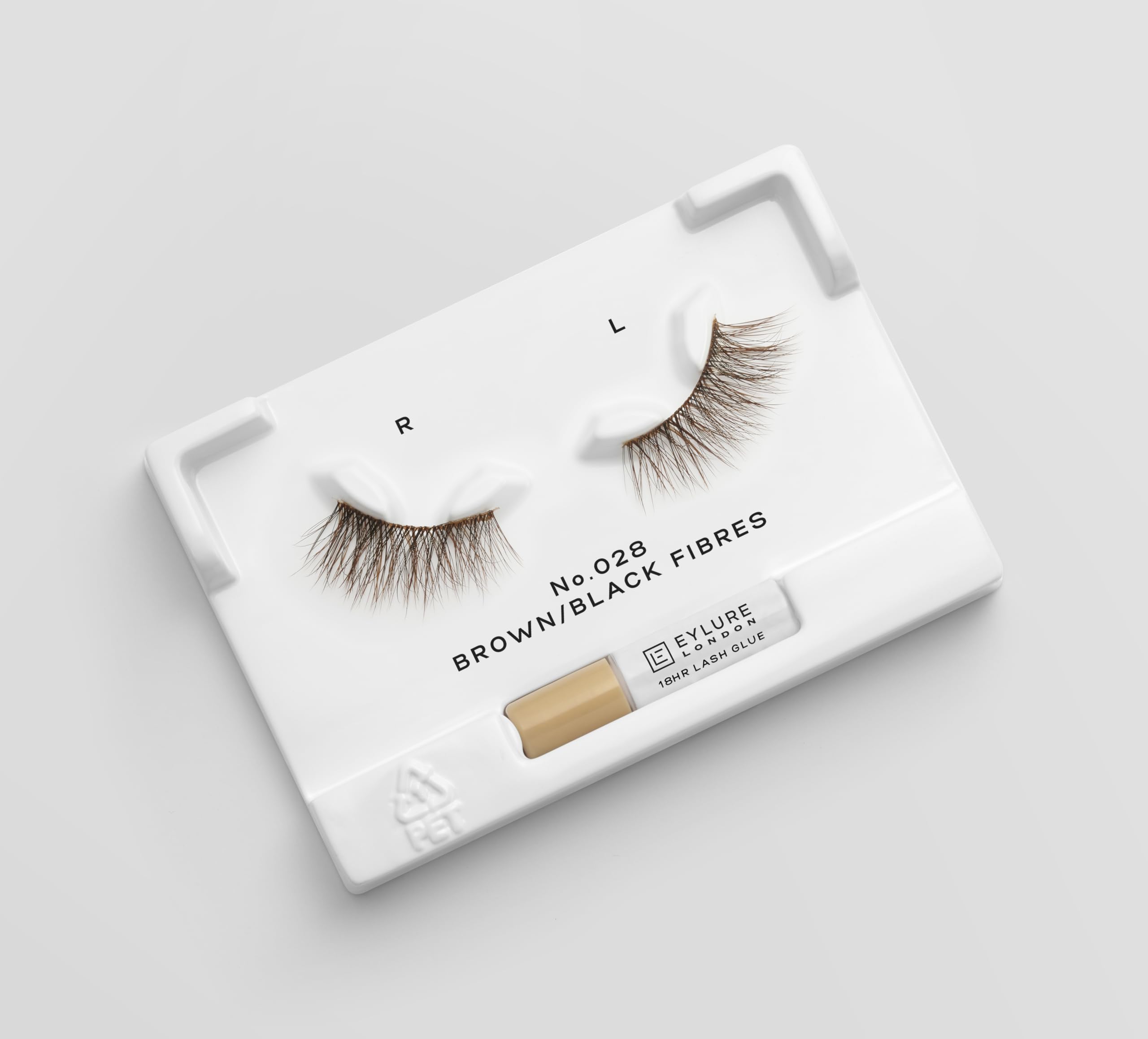 Eylure 3/4 Length No. 028 False Lashes Brown/Black - Natural Wispy Look 7