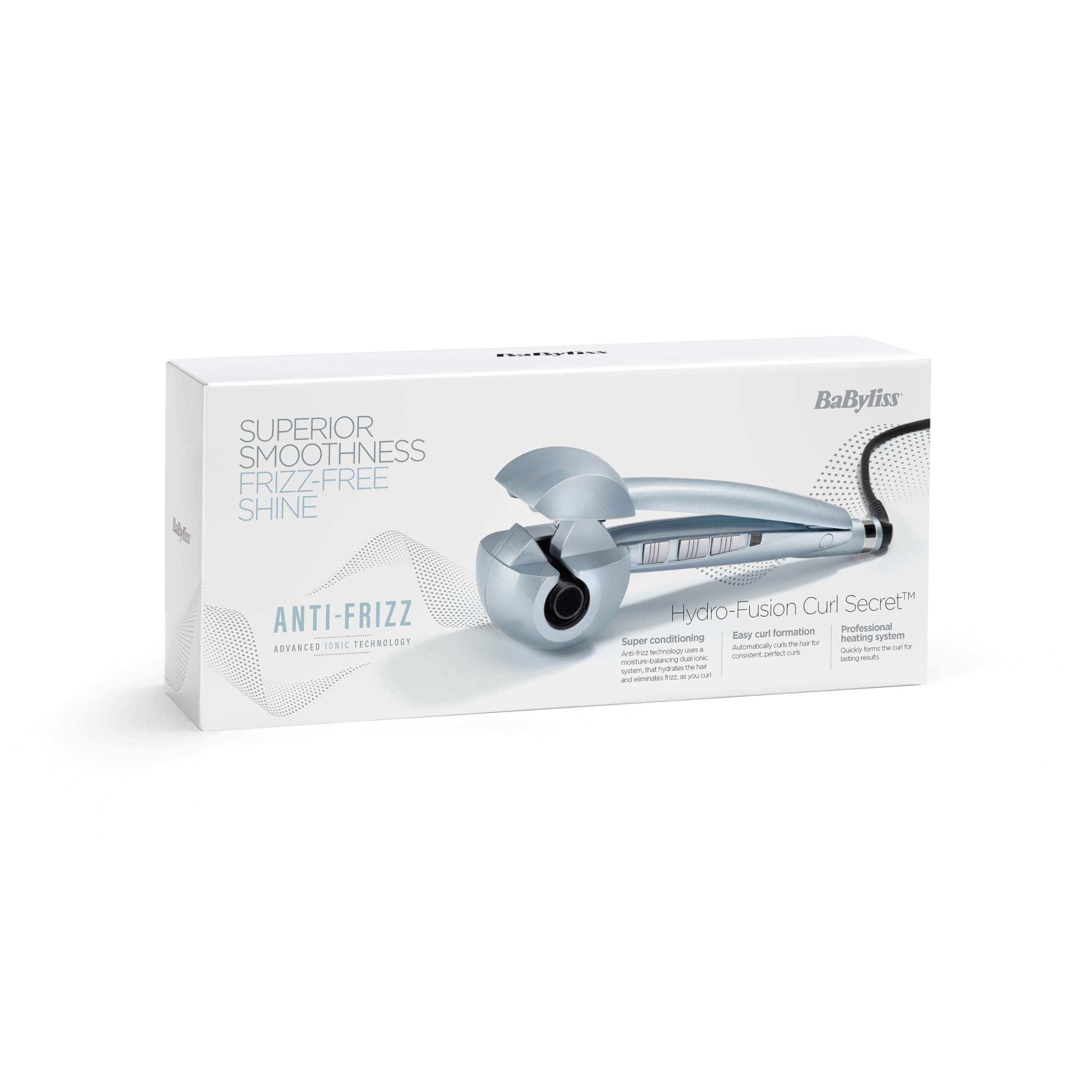 BaByliss Hydro-Fusion Curl Secret Automatic Hair Curler with Anti-Frizz Ionic System 9