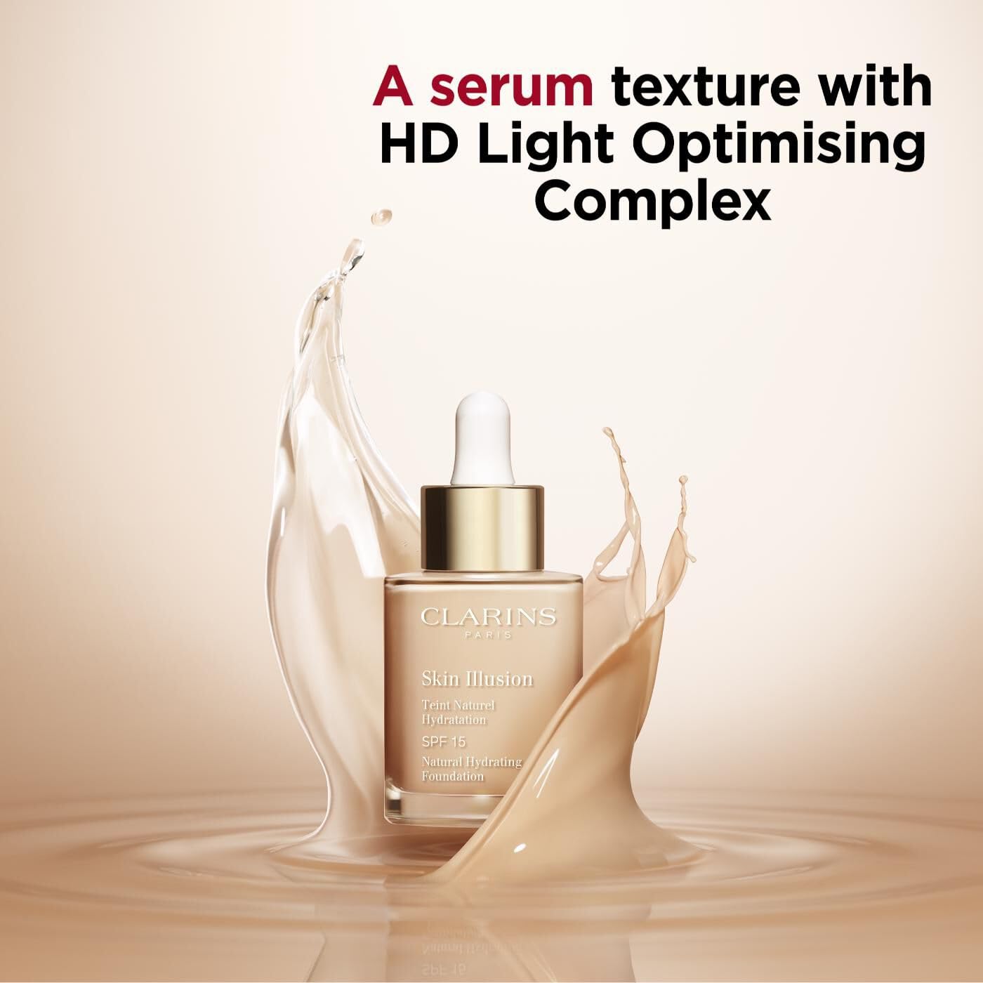 CLARINS Skin Illusion Foundation SPF15, Shade 110 Honey, 30ml 7