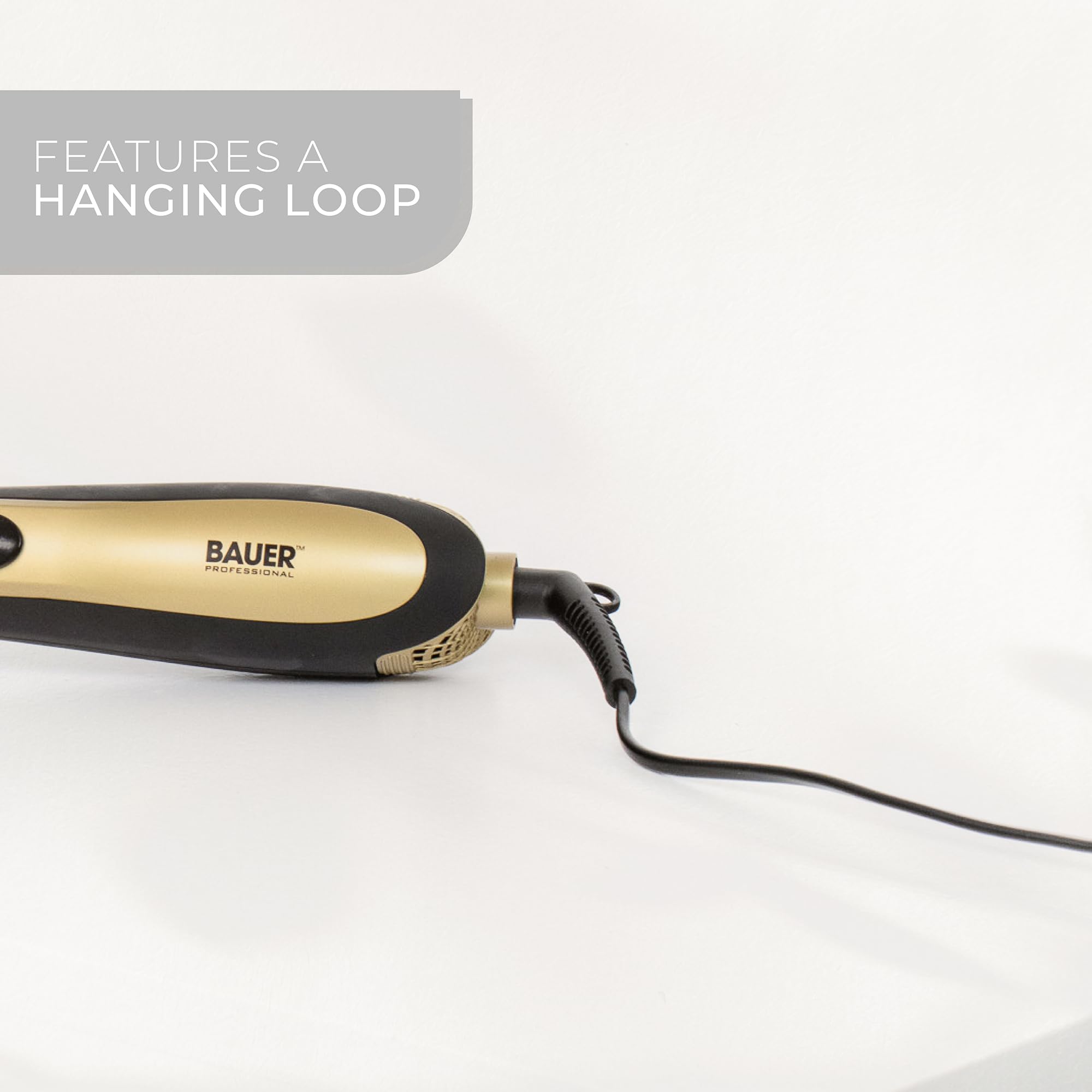 Bauer Professional Wet & Dry Styler Hot Air Brush 38880 - All-in-One Hair Styling Tool 8