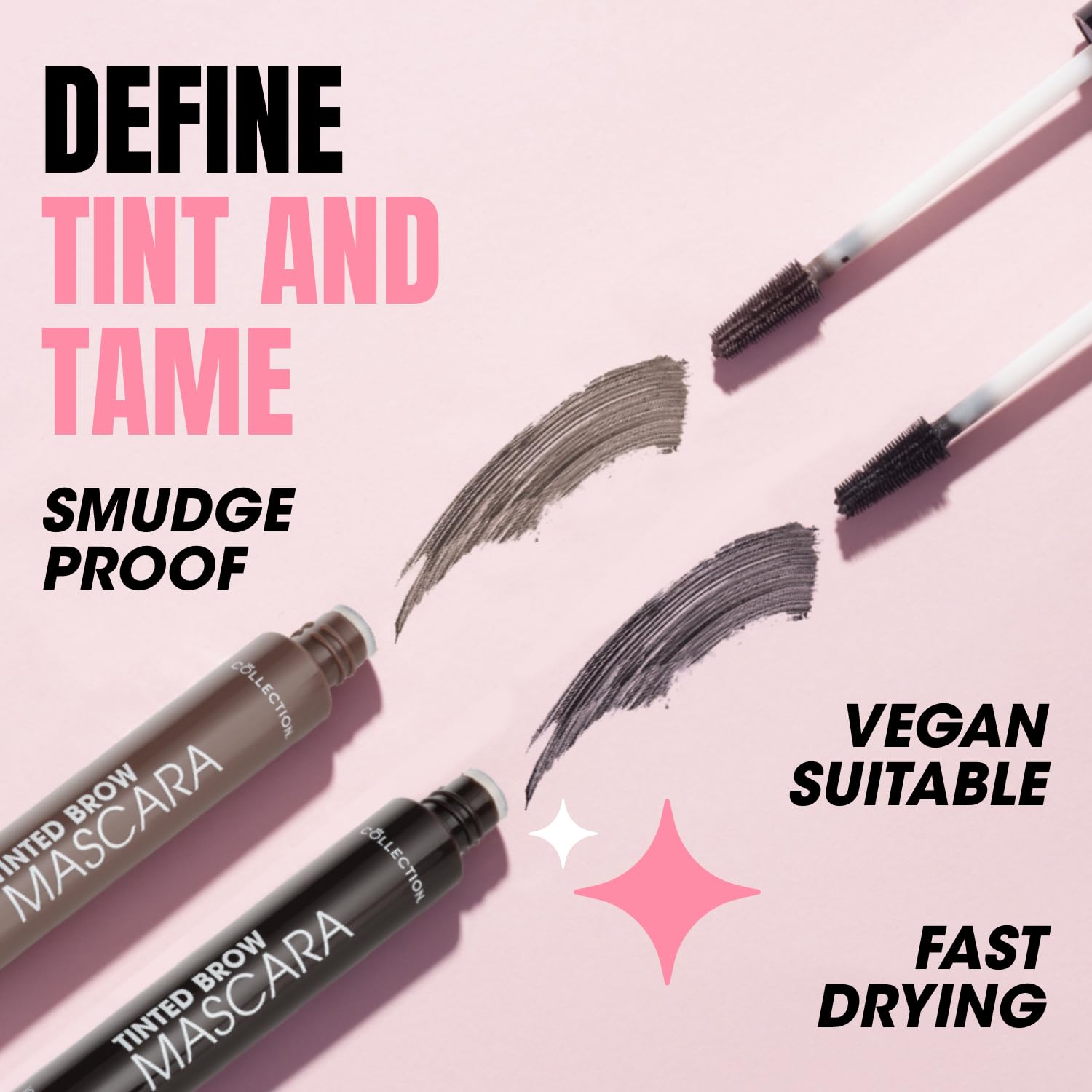 Collection Cosmetics Incredibrow Tinted Mascara for Dark Brunette Brows, Fast Drying, 8ml 4