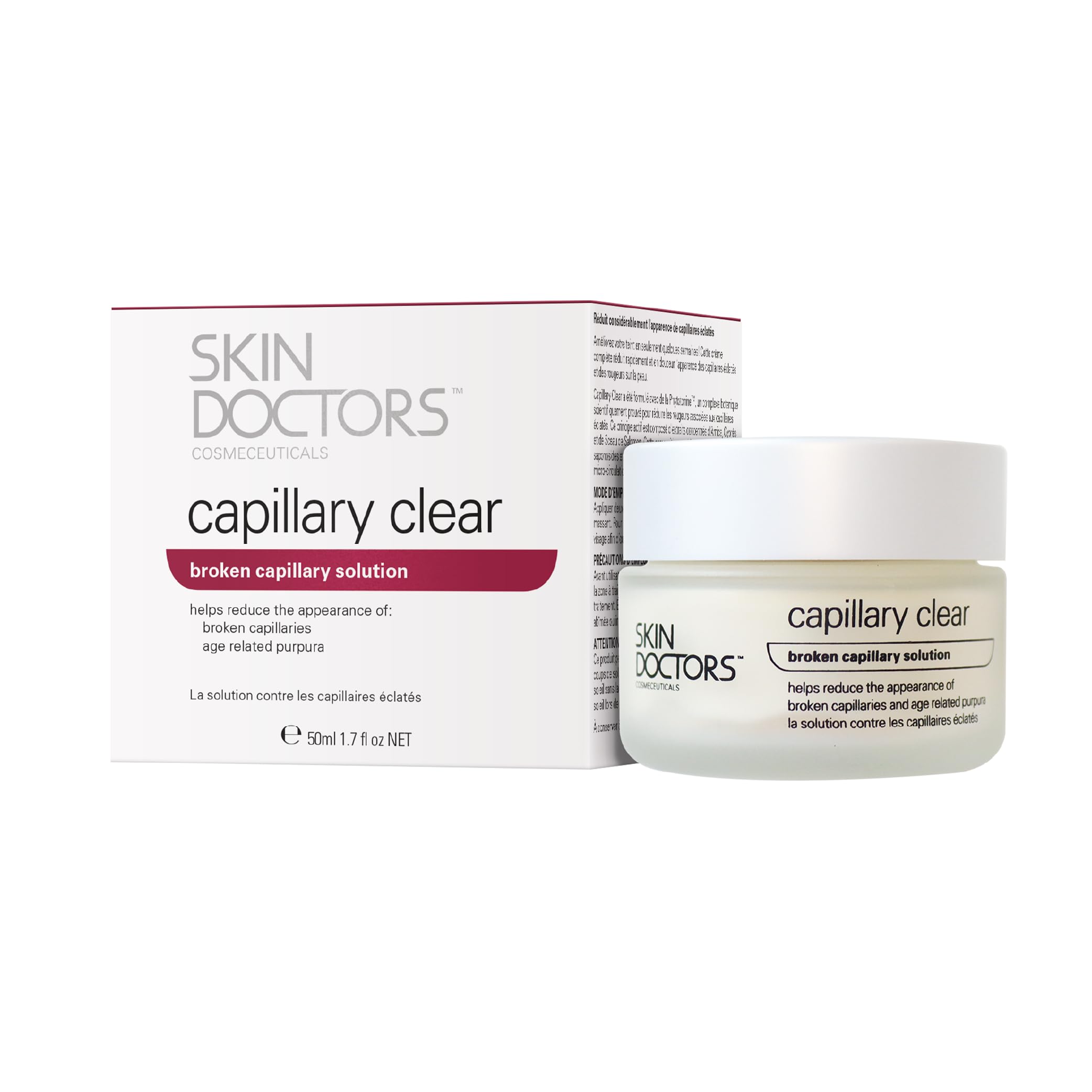 Skin Doctors Capillary Clear Cream for Broken Capillaries, Redness & Blemishes - 50ml