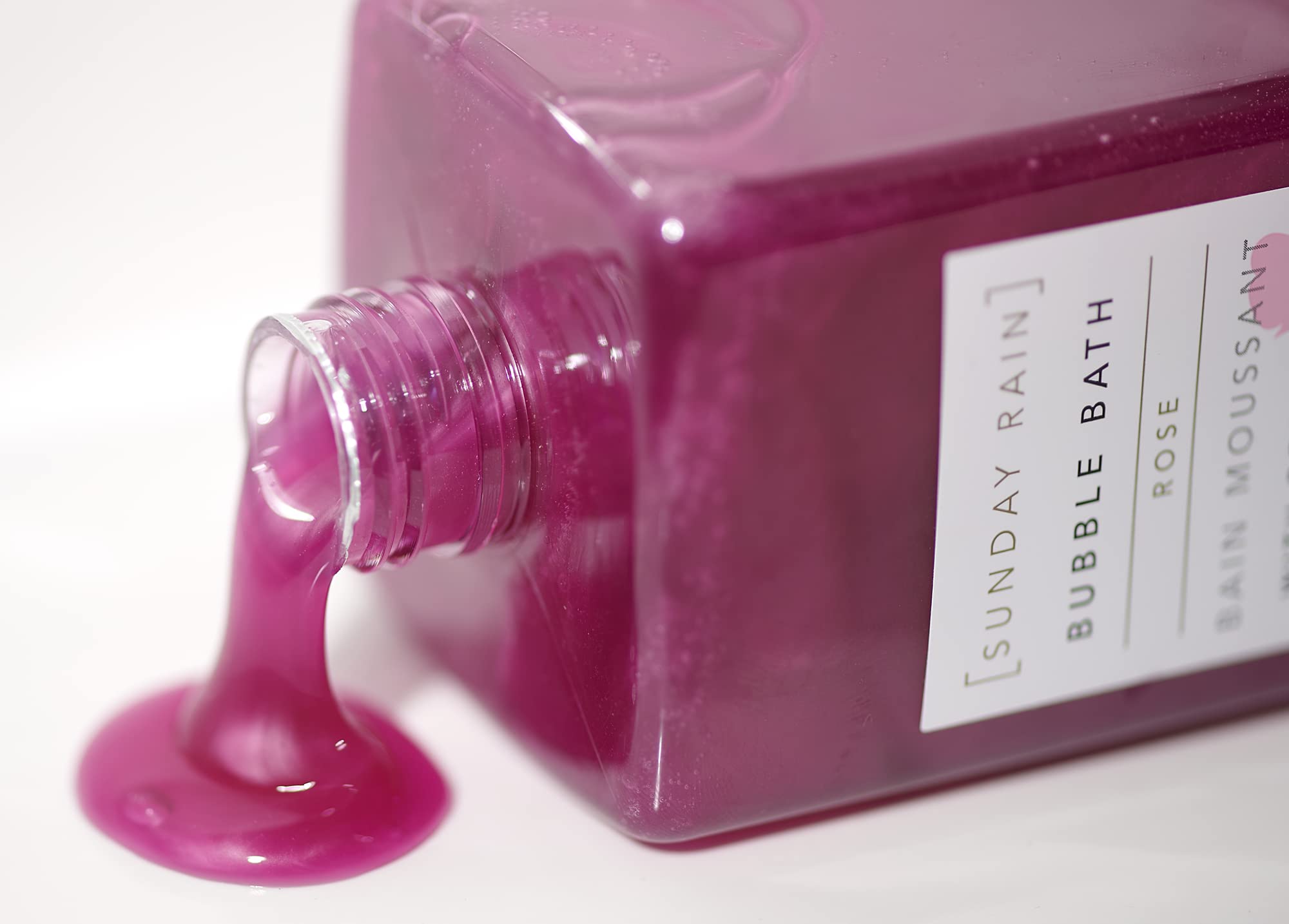 Sunday Rain Reviving Rose Oil Bubble Bath for Hydration, Vitamin A & Antioxidant Infused, 450ml 3