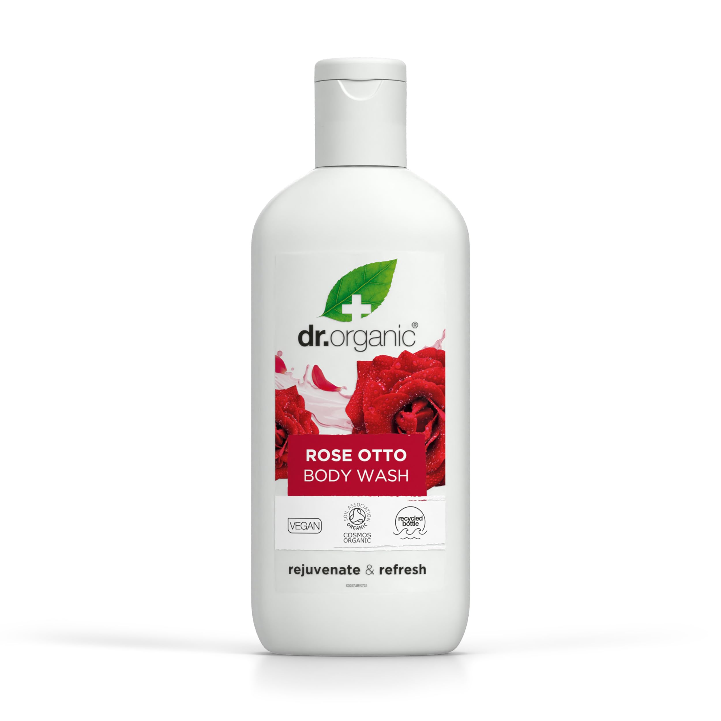 Dr. Organic Rose Otto Body Wash & Shower Gel - Natural, Vegan, For All Skin Types