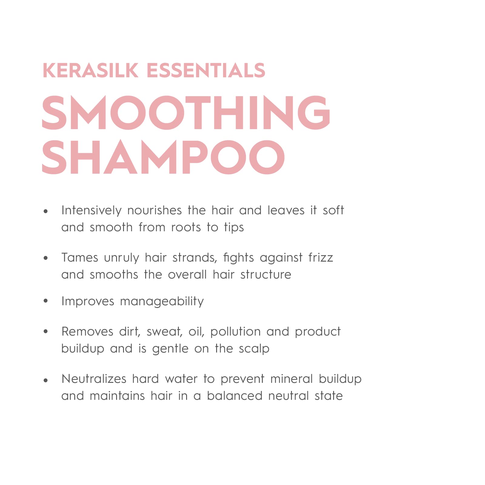 Kerasilk Smoothing Shampoo for Frizzy Hair, Vegan Formula, 250ml