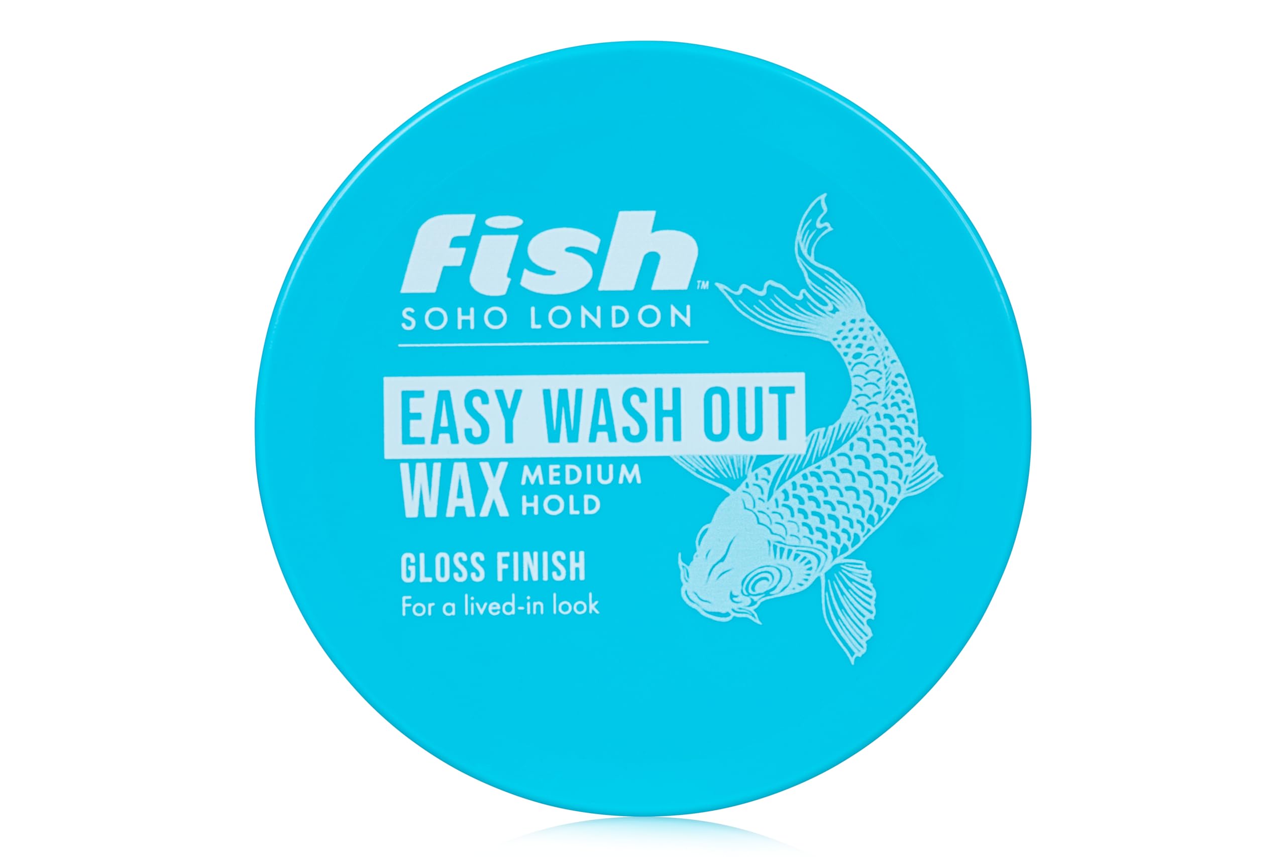 Fish Soho Original Aqua Easy Wash Out Wax for Men's Shape Defining Hair Styling