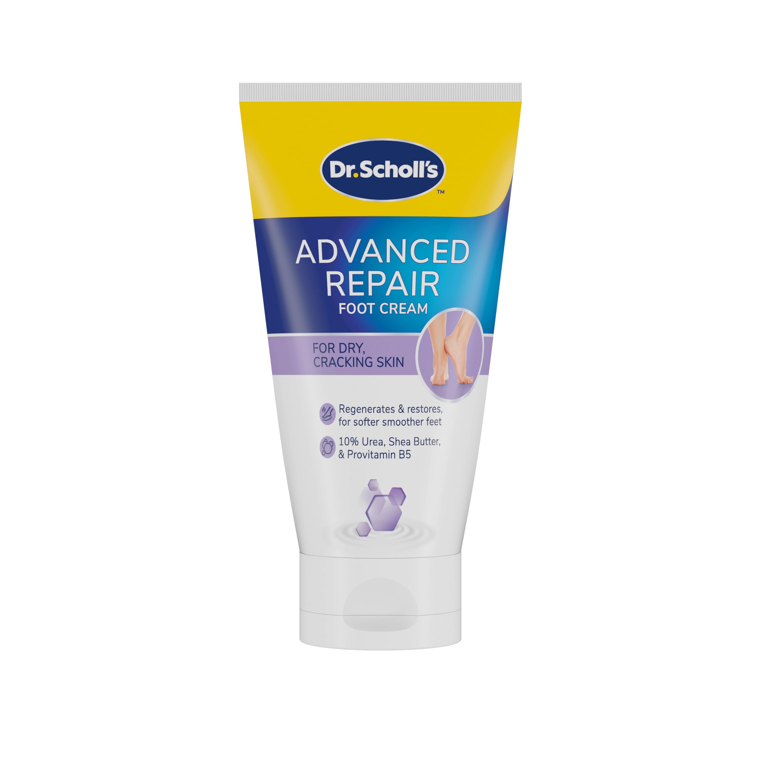 Scholl ExpertCare Advance Repair Fußcreme 150ml, Intensive Feuchtigkeitscreme für