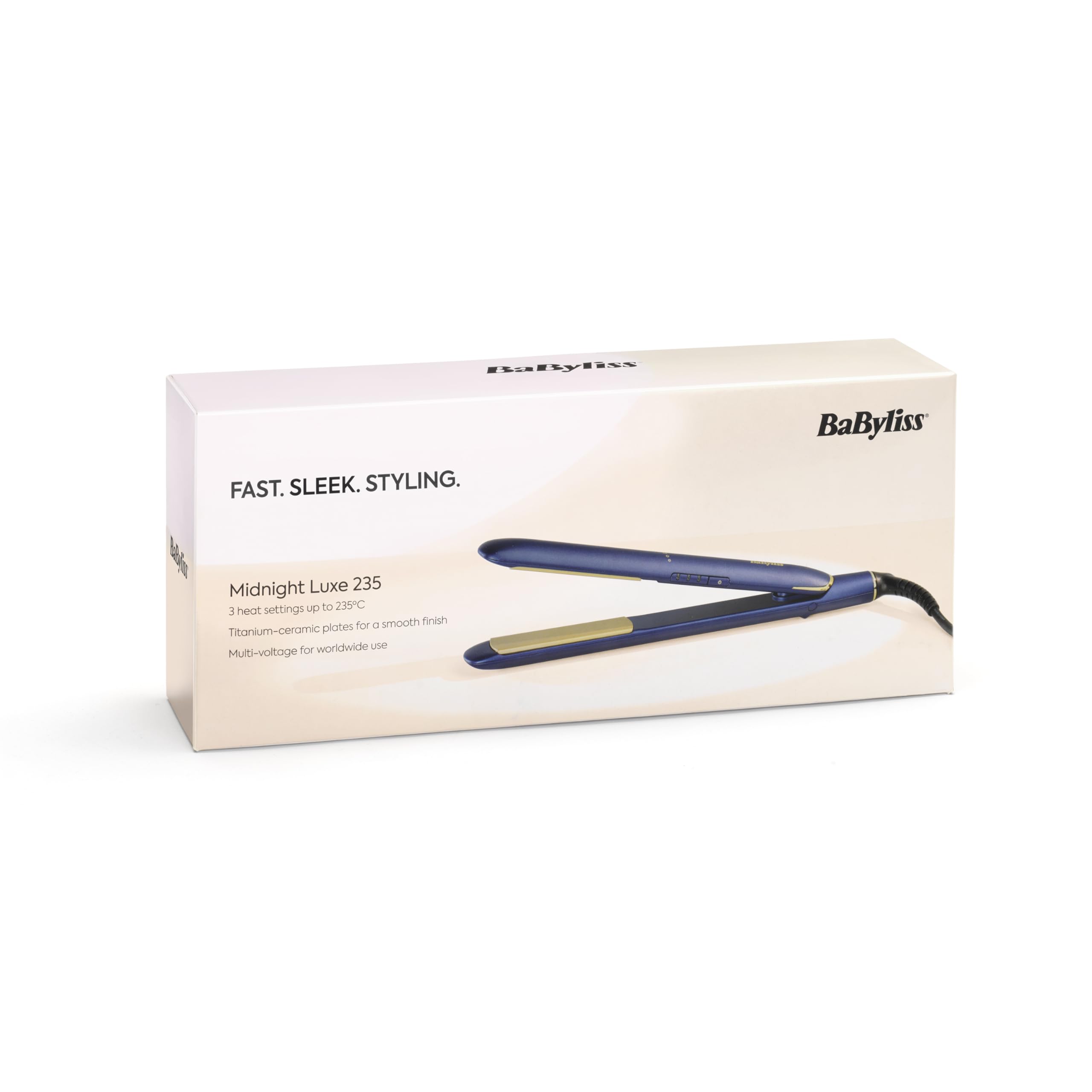 BaByliss Midnight Luxe Hair Straighteners with Titanium Ceramic Floating Plates 7