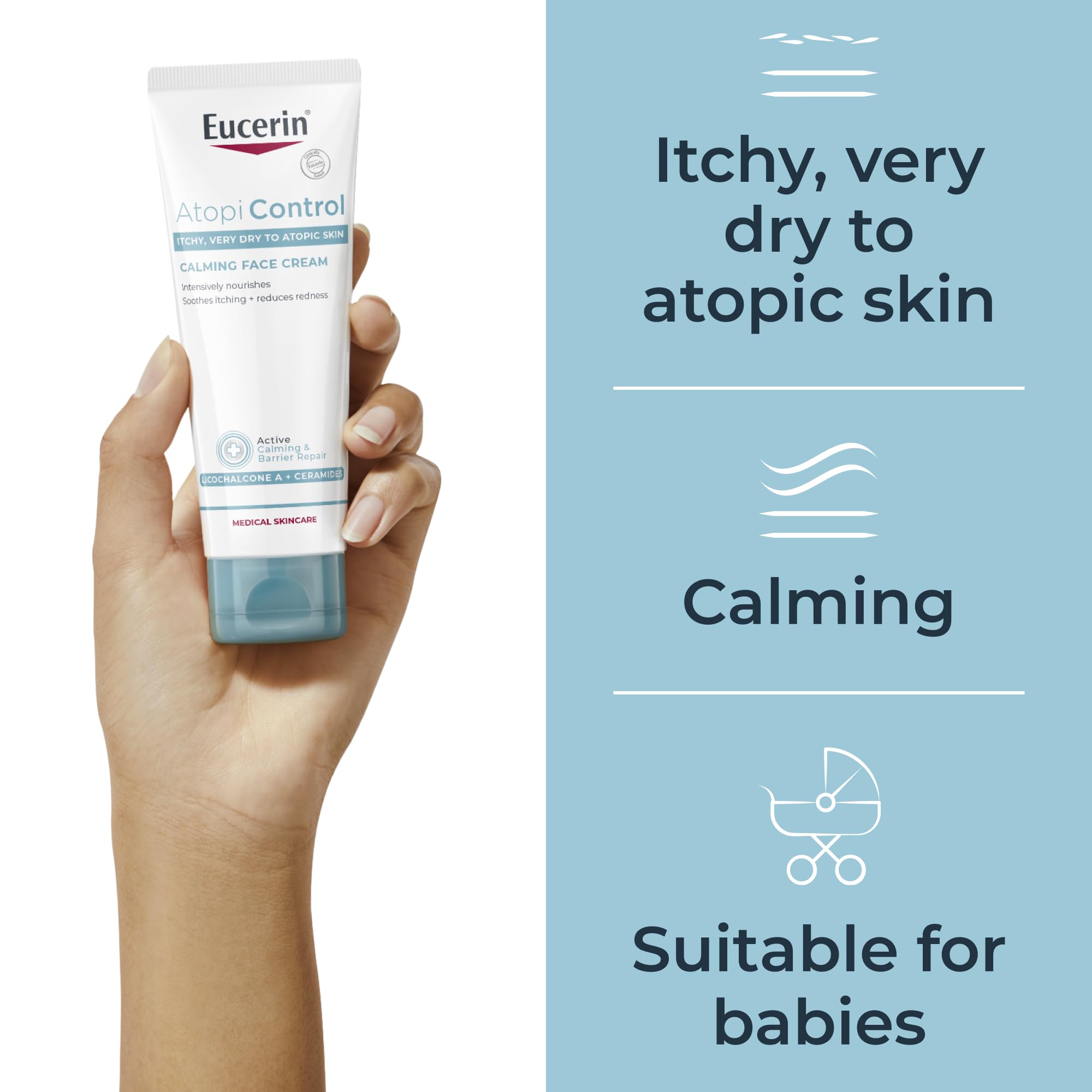 Eucerin AtoControl Calming Face Cream 50ml for Atopic Skin 4