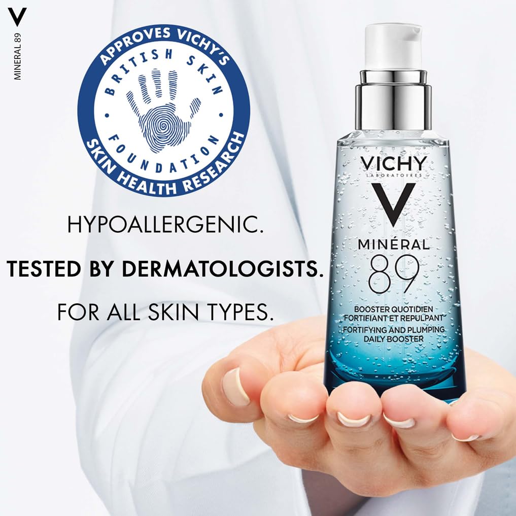 Vichy Minéral 89 Hyaluronsäure Feuchtigkeitsspendendes Gesichtsserum für alle Hauttypen, R 6