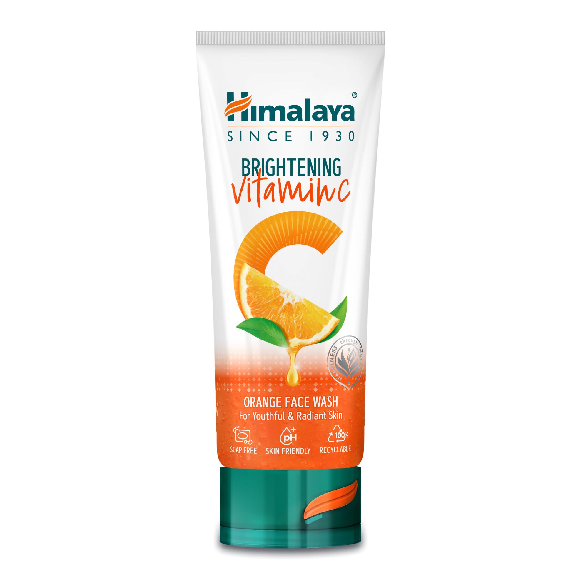 Himalaya Brightening Vitamin C Orange Face Wash Cleanser for Dull Skin 100ml