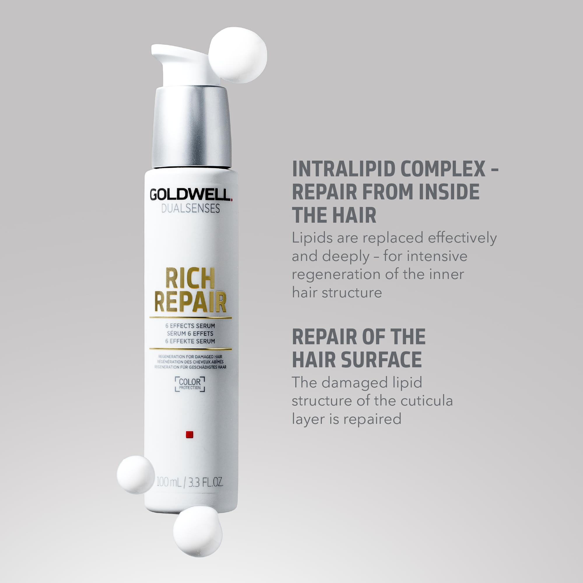 Goldwell Dualsenses Rich Repair 6 Effects Serum for Dry, Damaged Hair 100ml 3