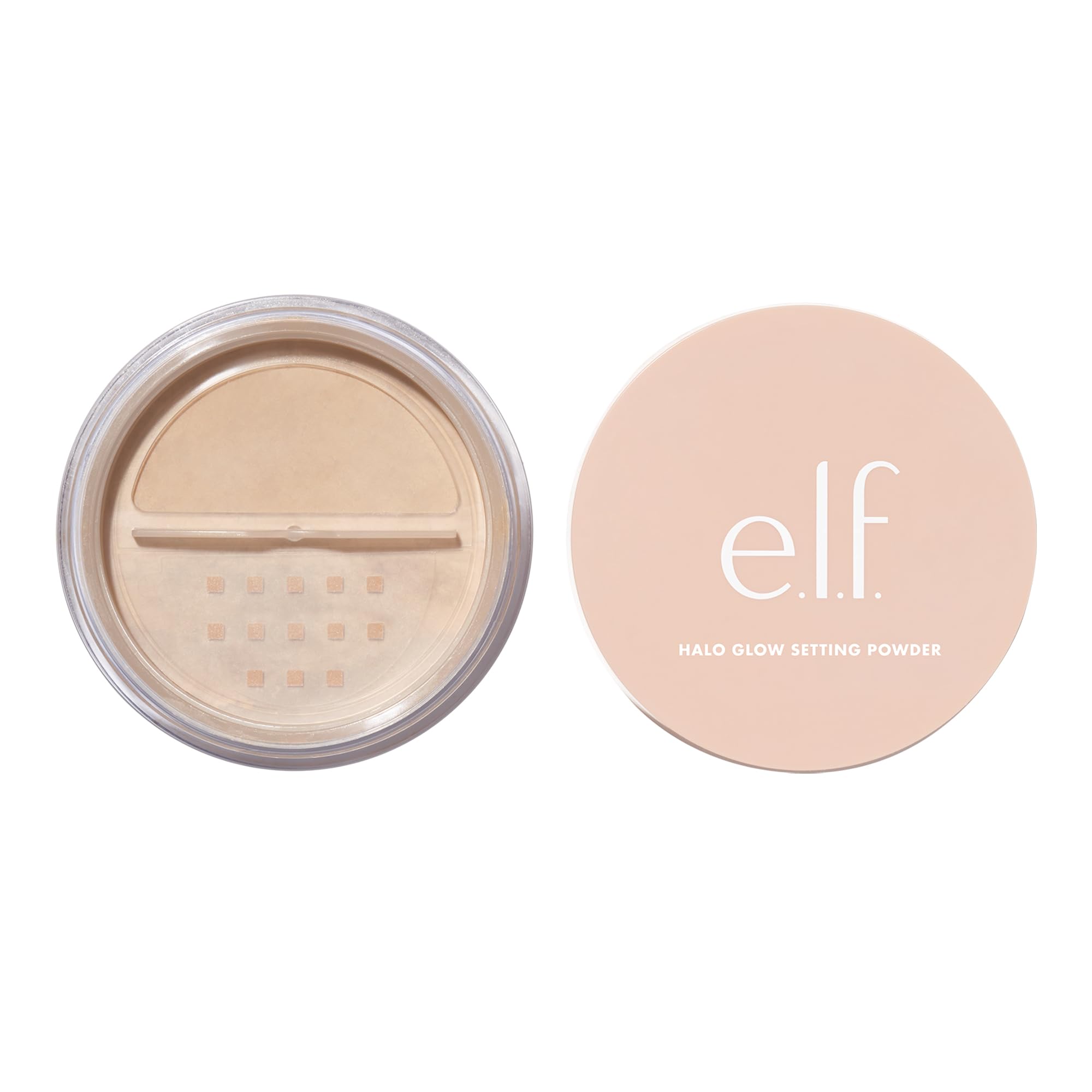 e.l.f. Halo Glow Setting Powder - Medium, Silky, Weightless, Blurring, Semi-Matte Finish 6.8g