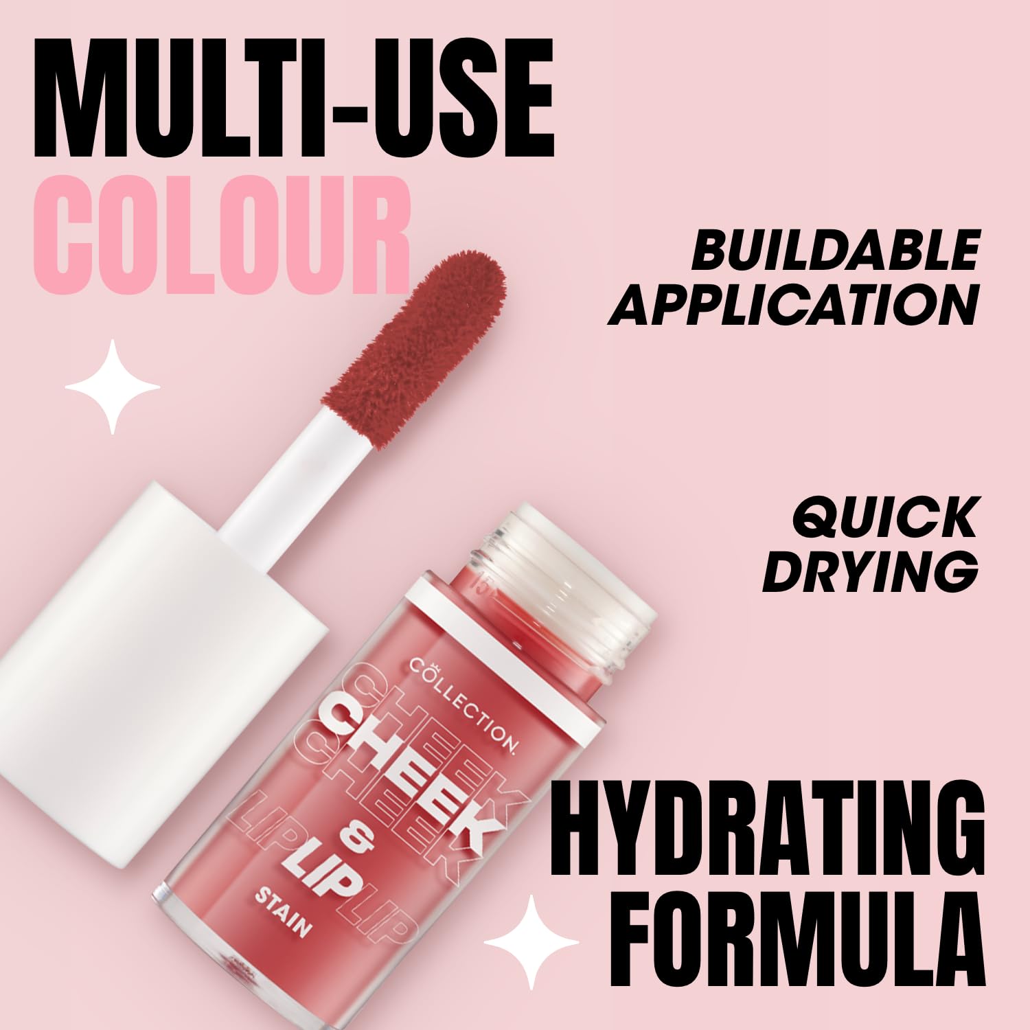 Collection Cosmetics 2 in 1 Cheek & Lip Stain - Long Lasting, Hydrating, Vegan Formula 5