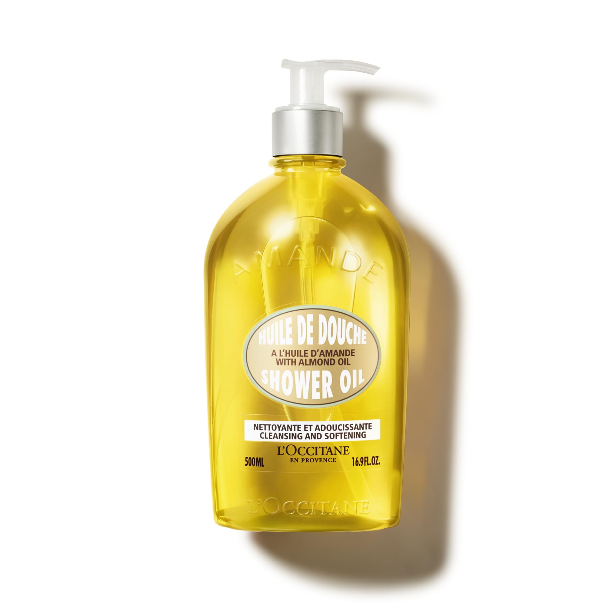 L'OCCITANE Almond Shower Oil 500ml - Hydrating and Nourishing Vegan Body Wash
