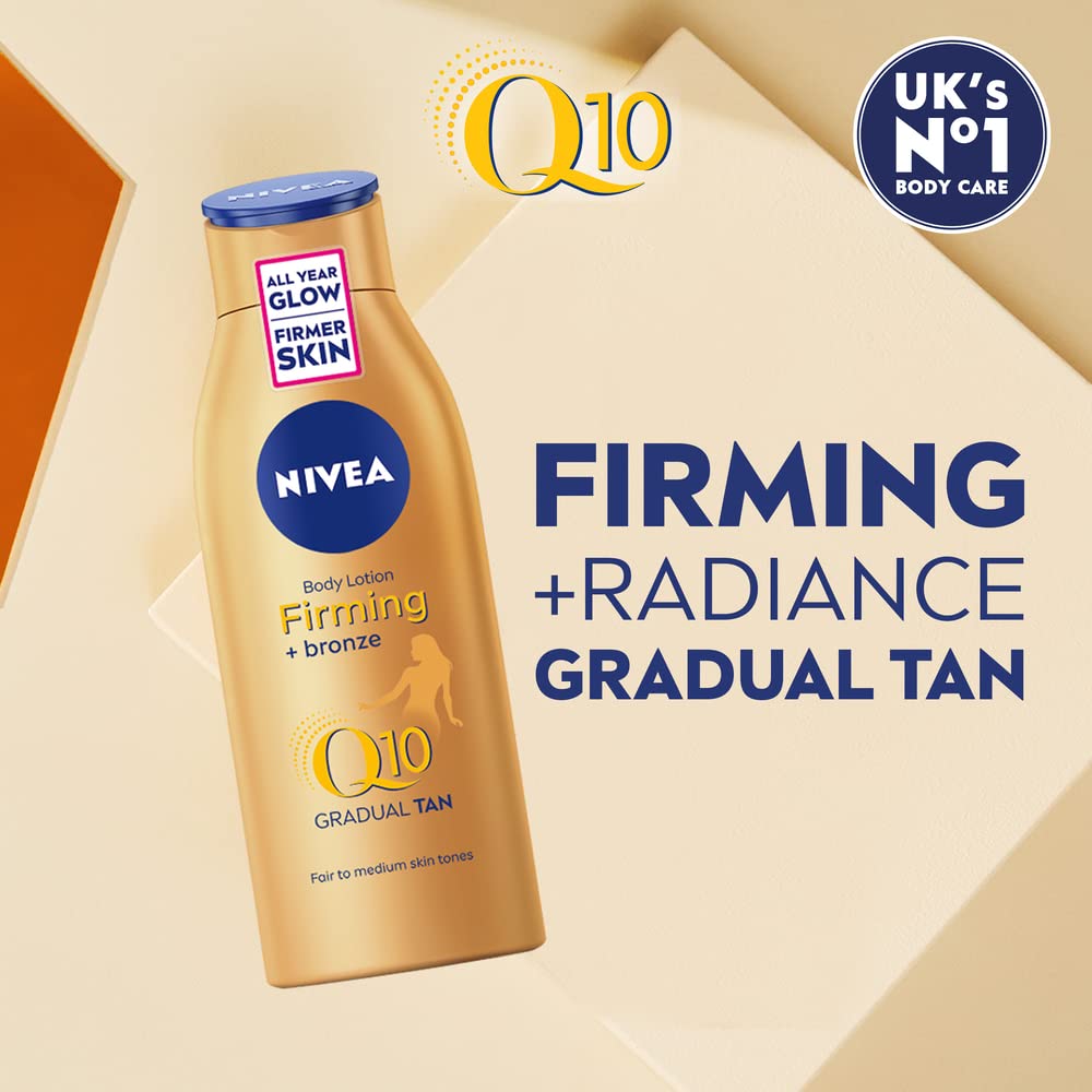 NIVEA Q10 Straffende + Bronze Bräunungslotion (400 ml), Straffende Creme 4