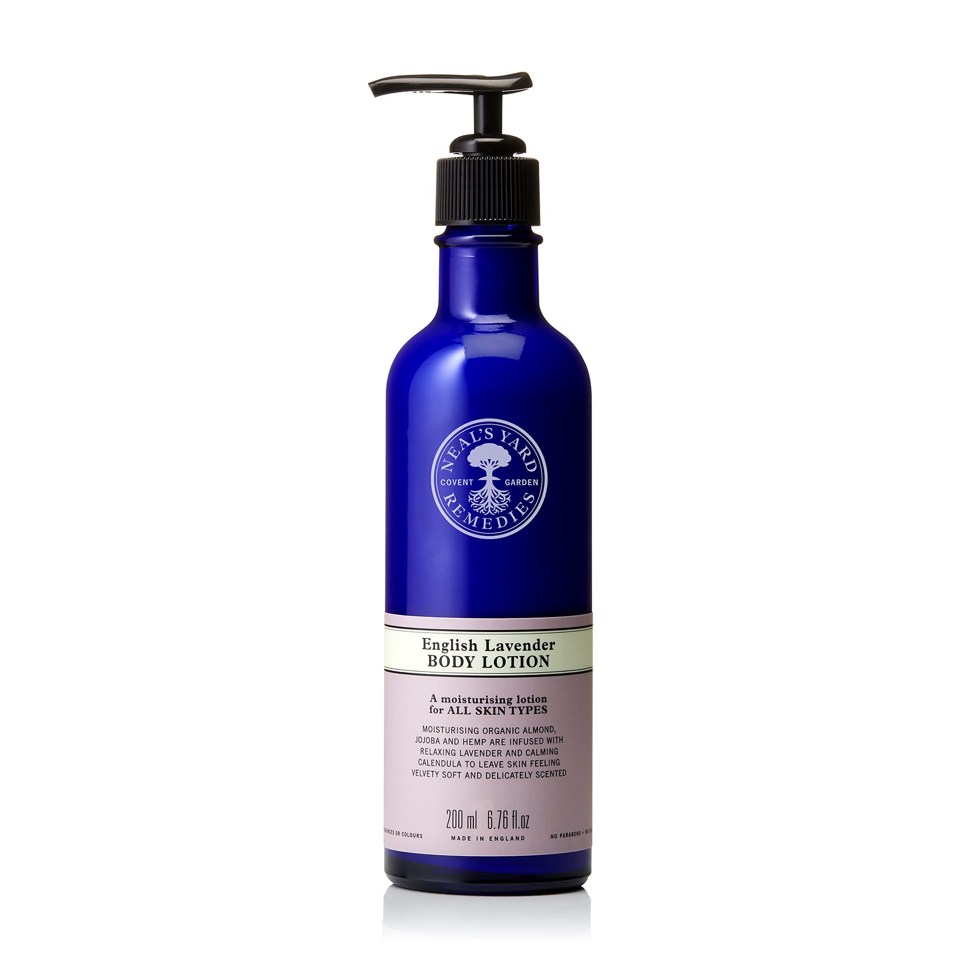 Neal's Yard Remedies English Lavender Body Lotion, 200ml for Soft, Soothed Skin