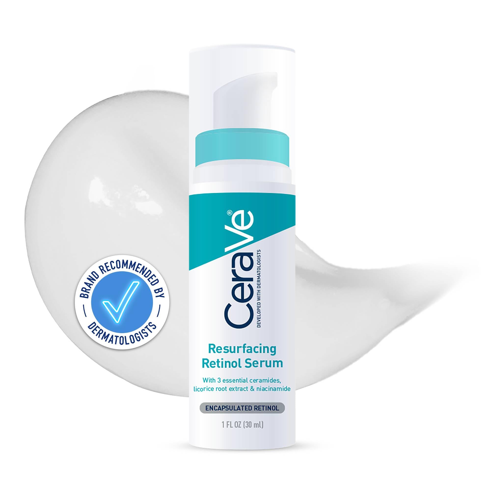 CeraVe Resurfacing Retinol Serum with Ceramides and Niacinamide for Blemish Marks
