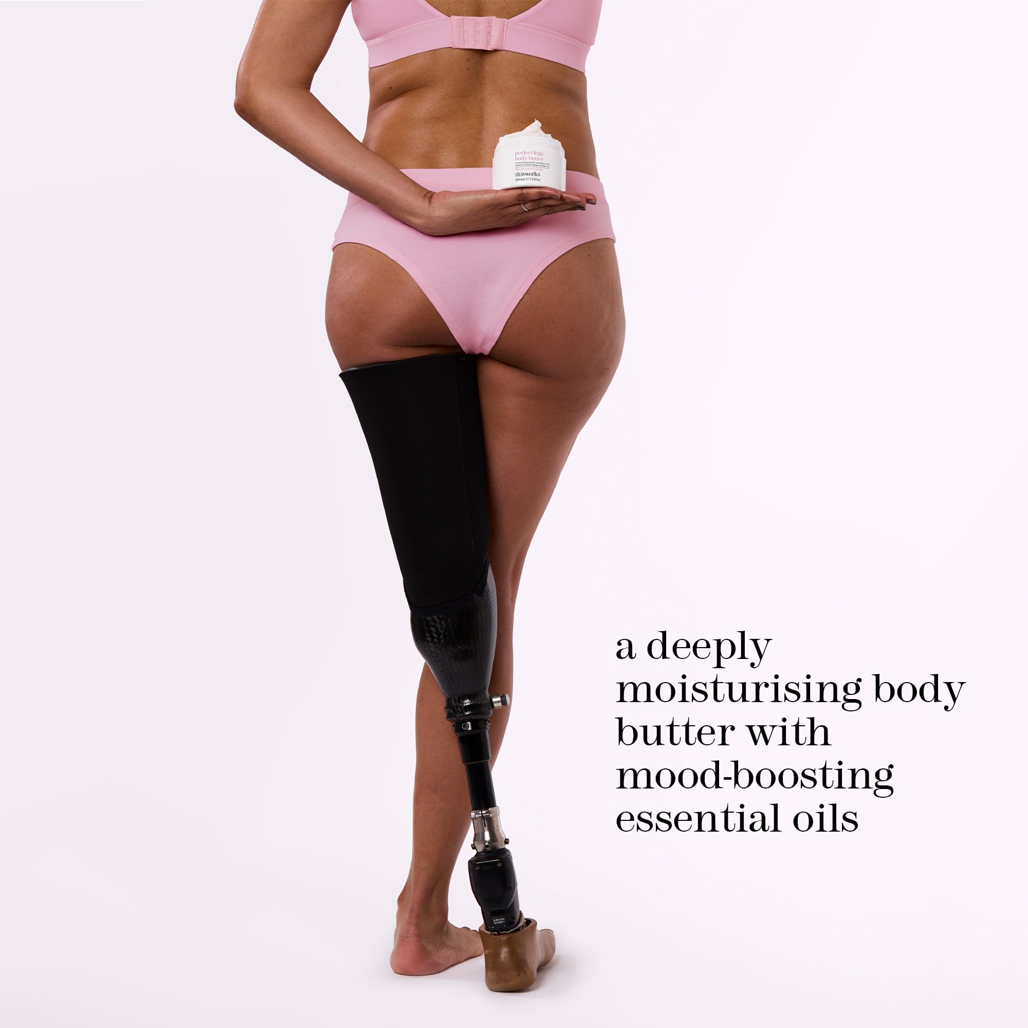 This Works Perfect Legs Body Butter, 200 ml - Mood-Boosting Body Lotion