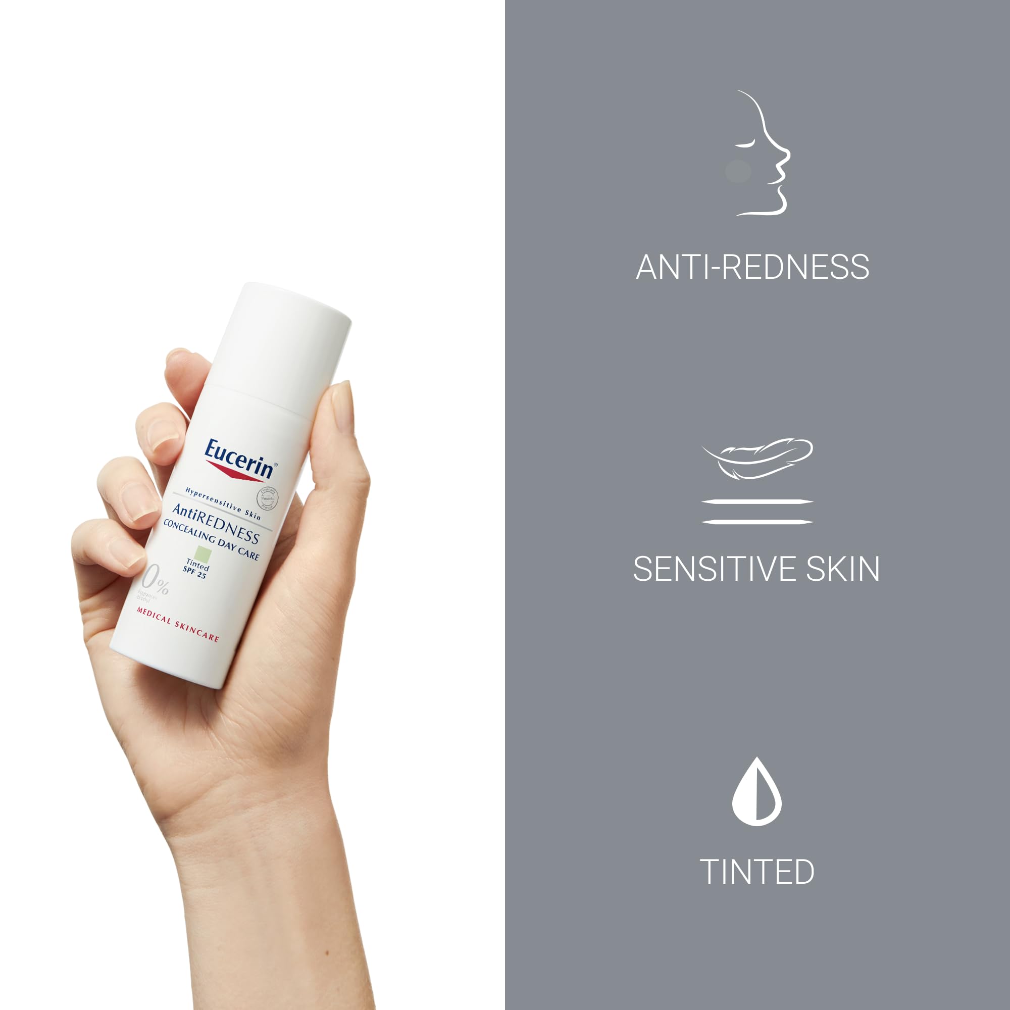 Eucerin AntiRedness Concealing Day Cream SPF 25 for Redness-Prone Skin 50ml 3