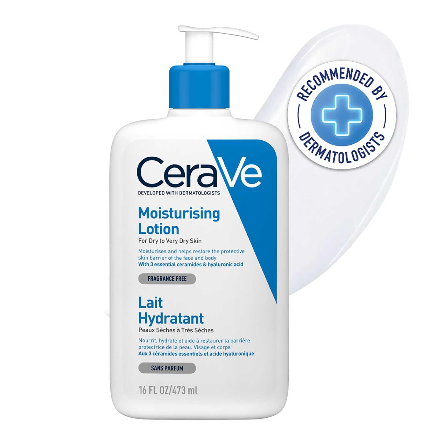 CeraVe Moisturising Lotion for Dry to Very Dry Skin with Hyaluronic Acid 473 ml