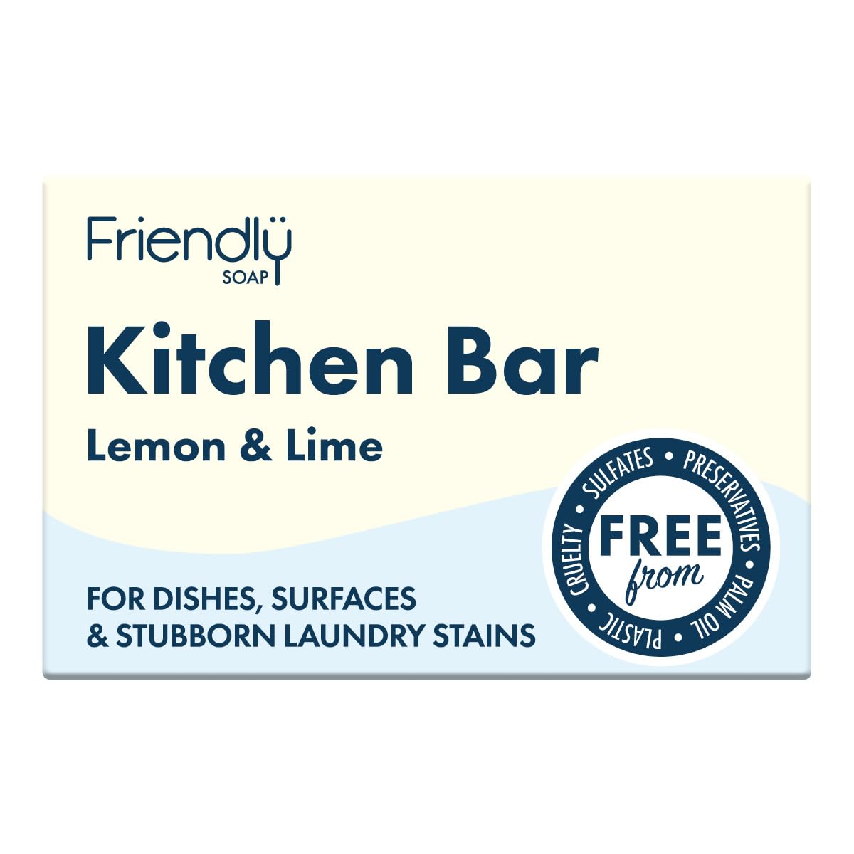 Friendly Soap Kitchen Bar - Lemon & Lime Scented Soap, 95g 5