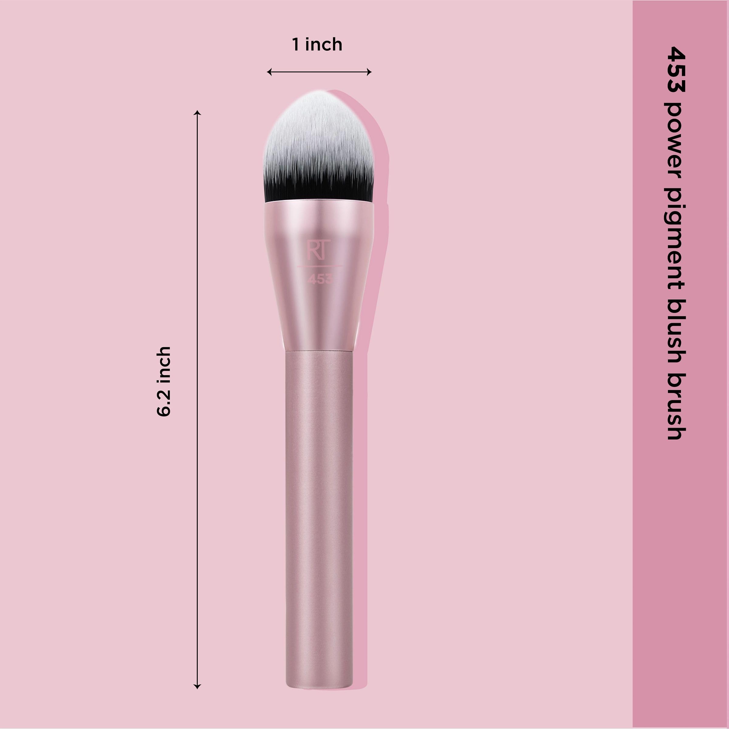 Real Techniques Power Pigment Blush Makeup Brush 453 for Liquid and Cream Blush 5