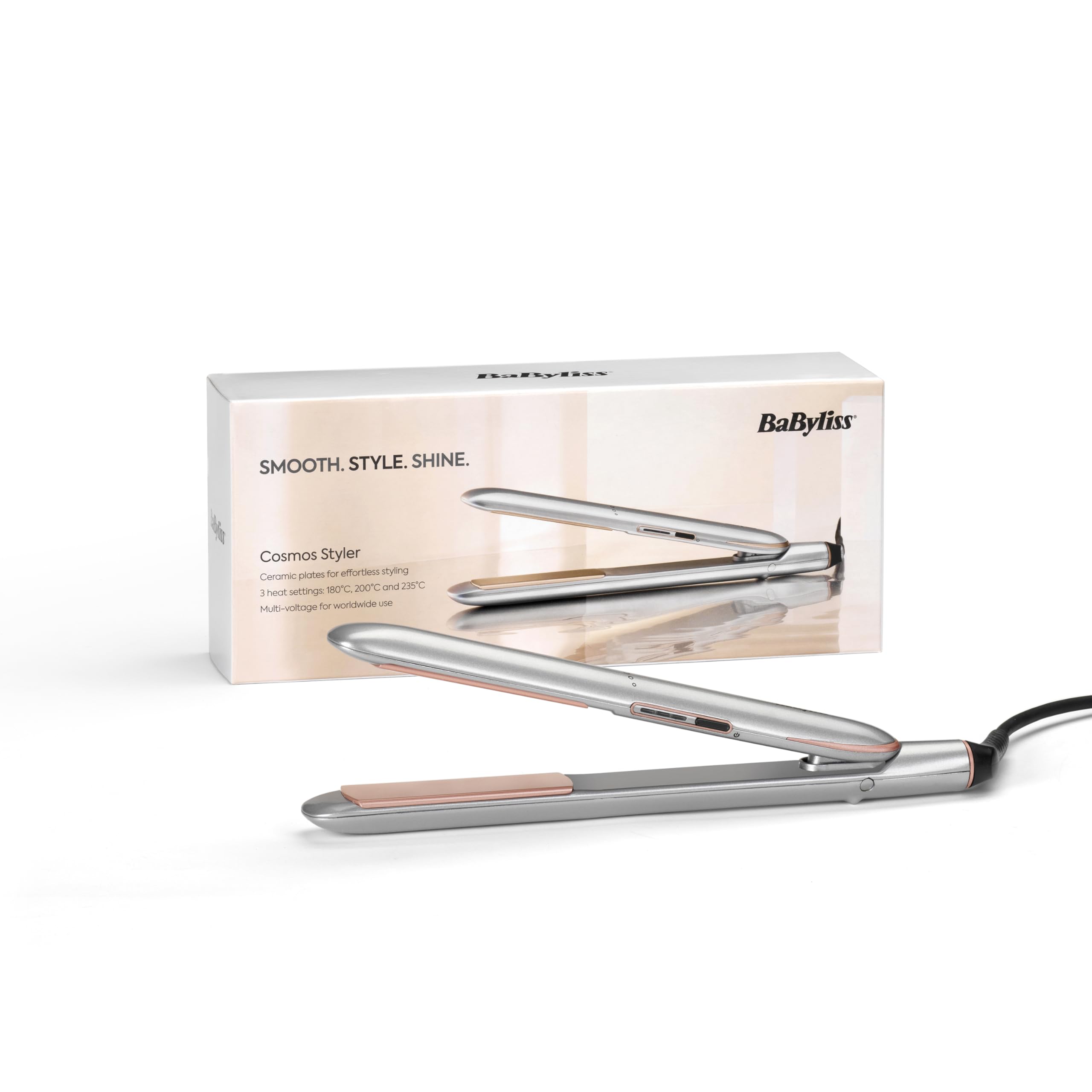 BaByliss Cosmos Hair Straighteners 2025 with Ceramic Smooth-Glide Technology 6