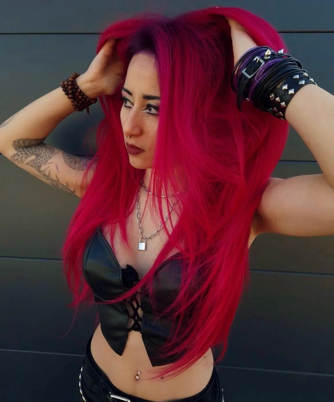 Crazy Color Fire Semi-Permanent Hair Dye - Highly Pigmented Pillarbox Red 8