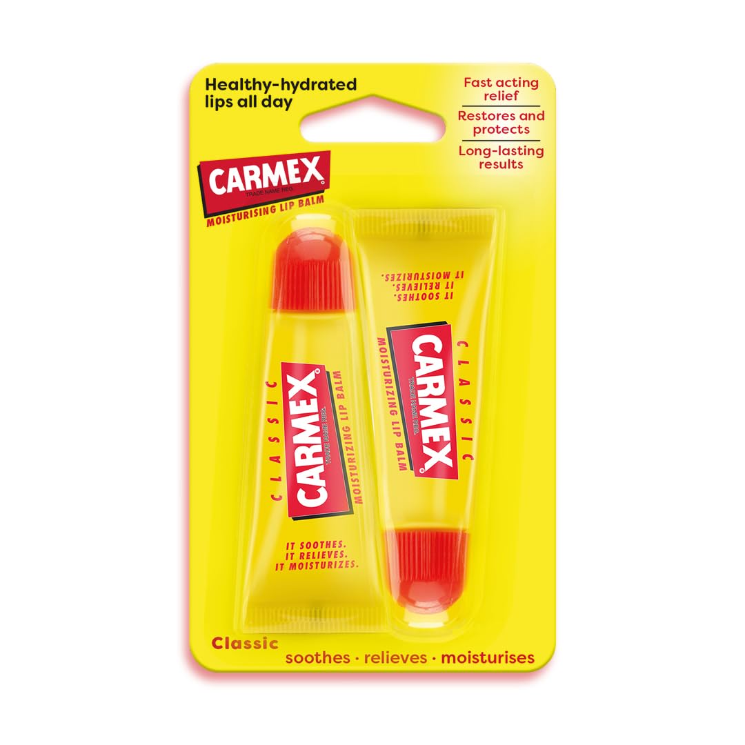 Carmex Classic Moisturising Lip Balm with SPF 15 for Chapped Lips - 2 Pack (20g Total) 6